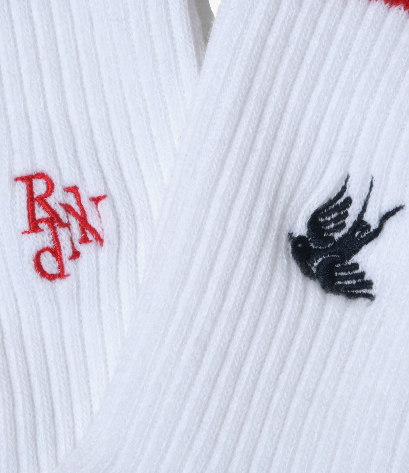 Line & Number Socks – White