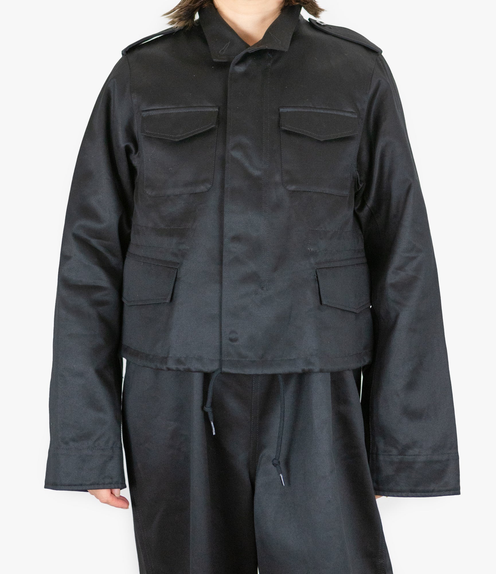 M-65 Type Jacket – Black Chino Cloth