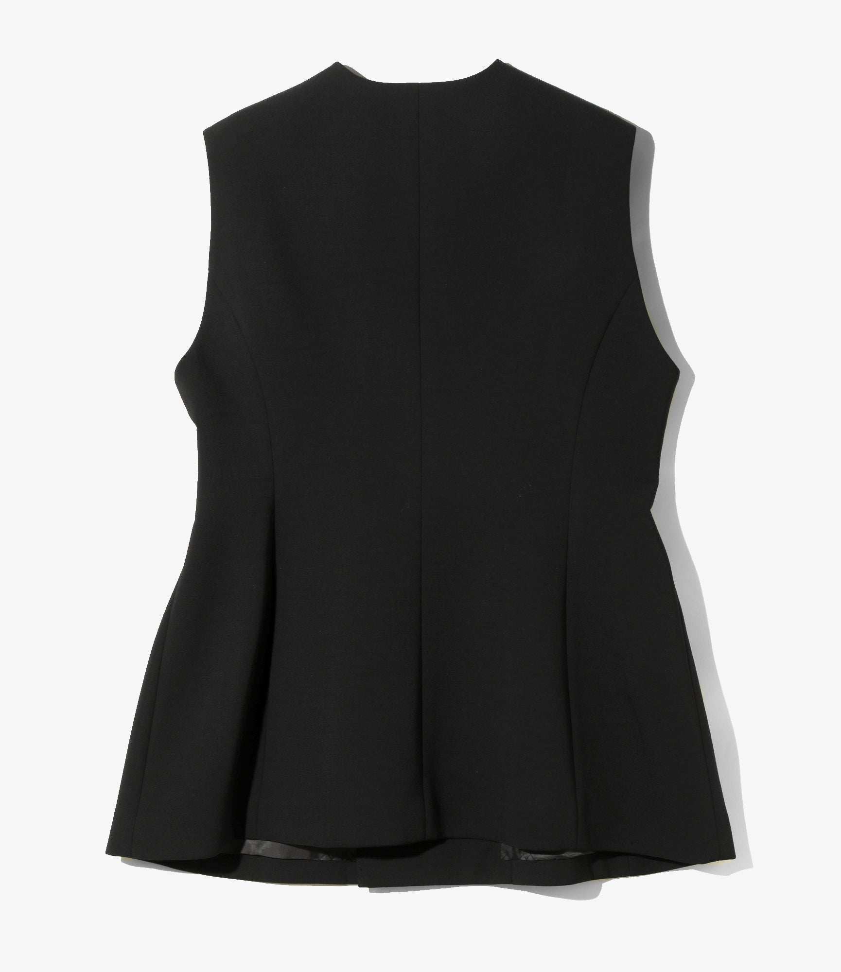 Sleeveless Jacket – Black Muslin