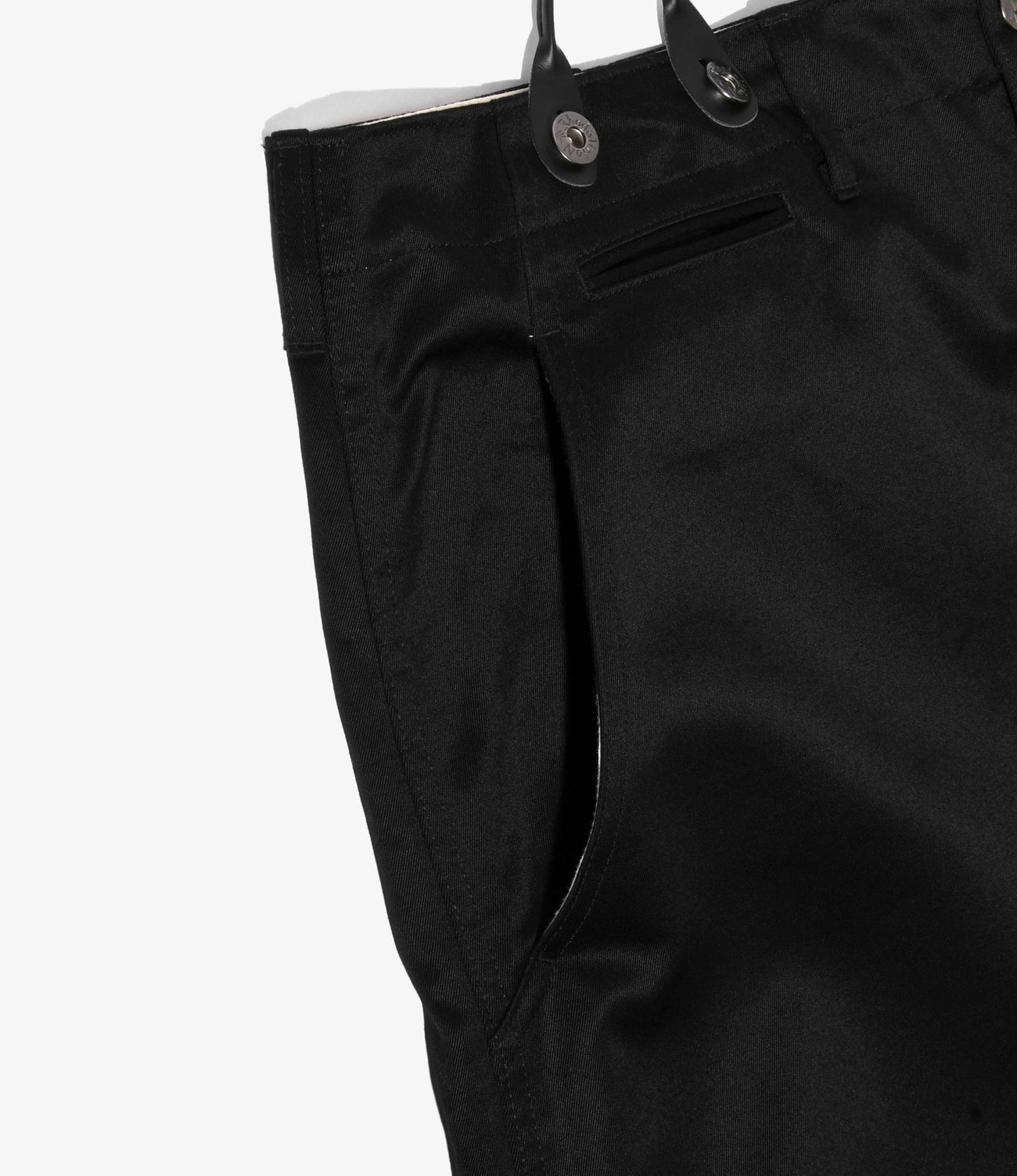 Suspender Pants – Black Chino Cloth