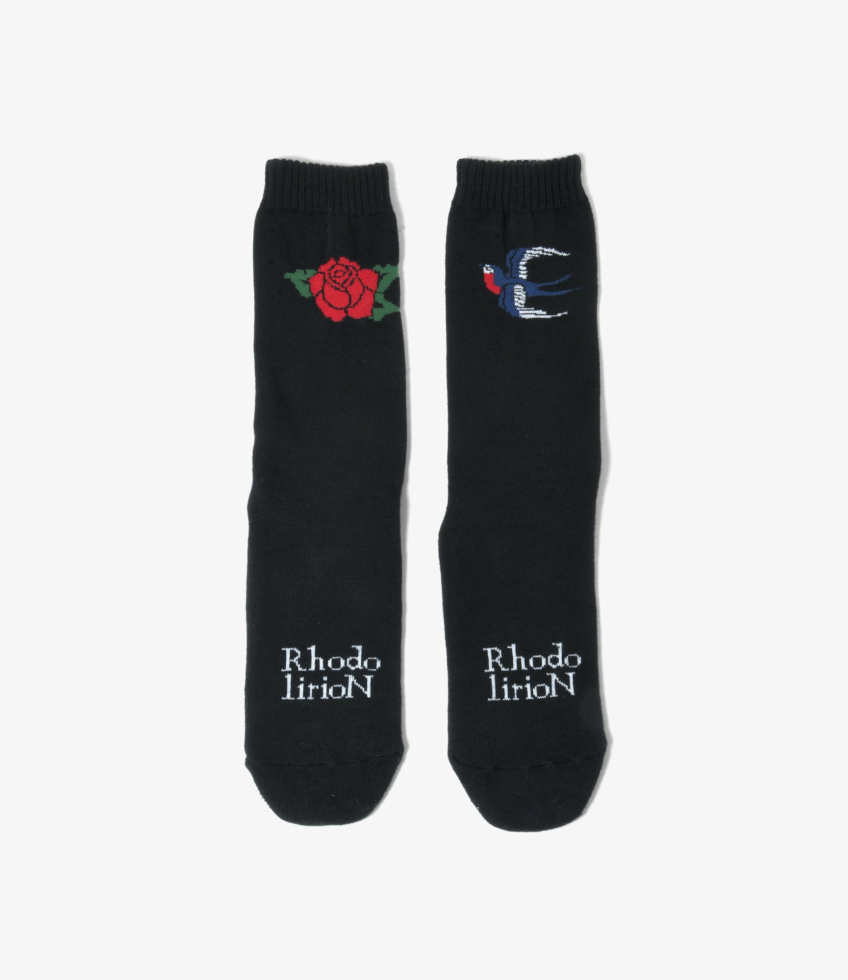 Tattoo Jacquard Socks – Black