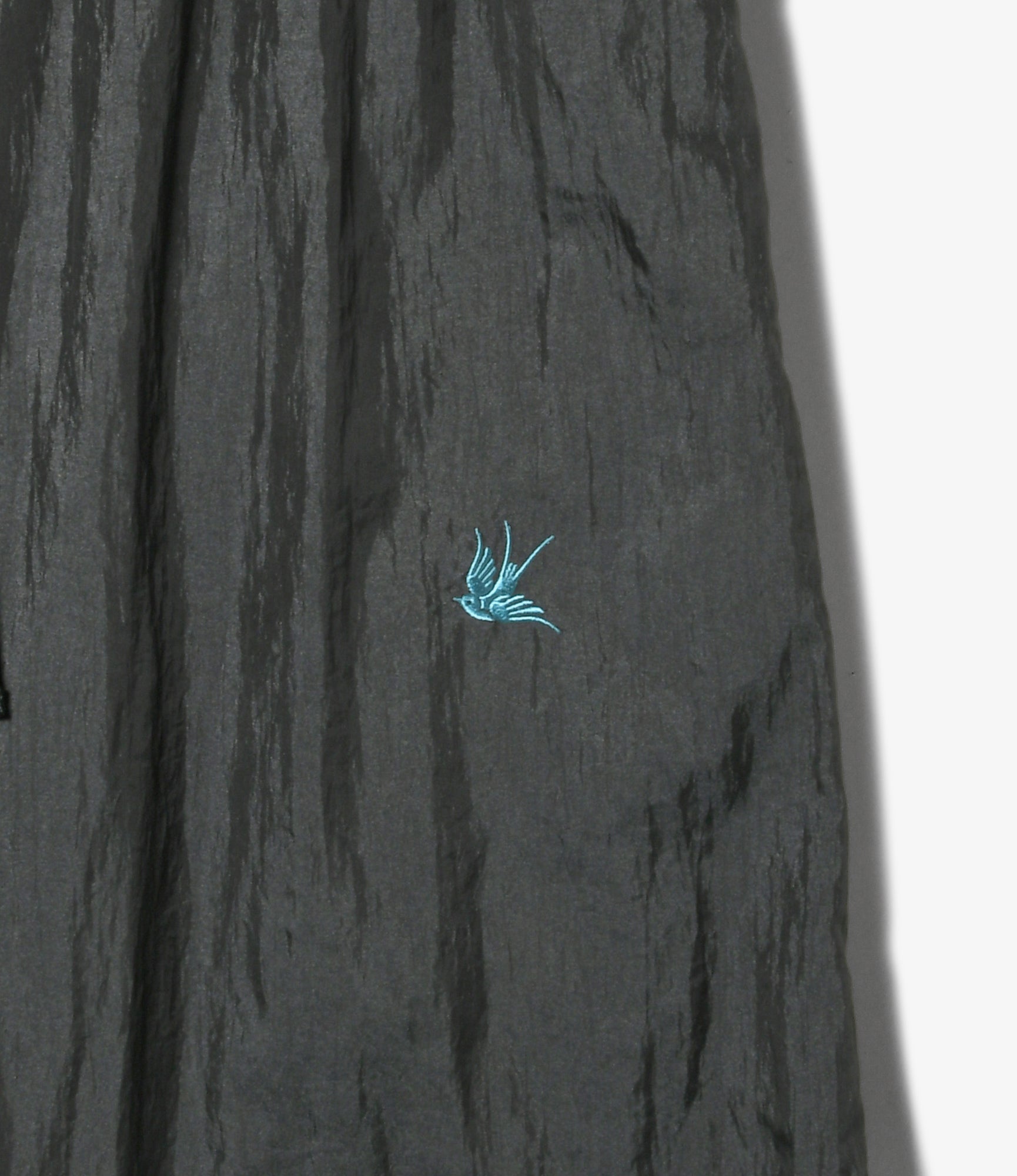 Tucked Wide Track Pant – Charcoal Nylon