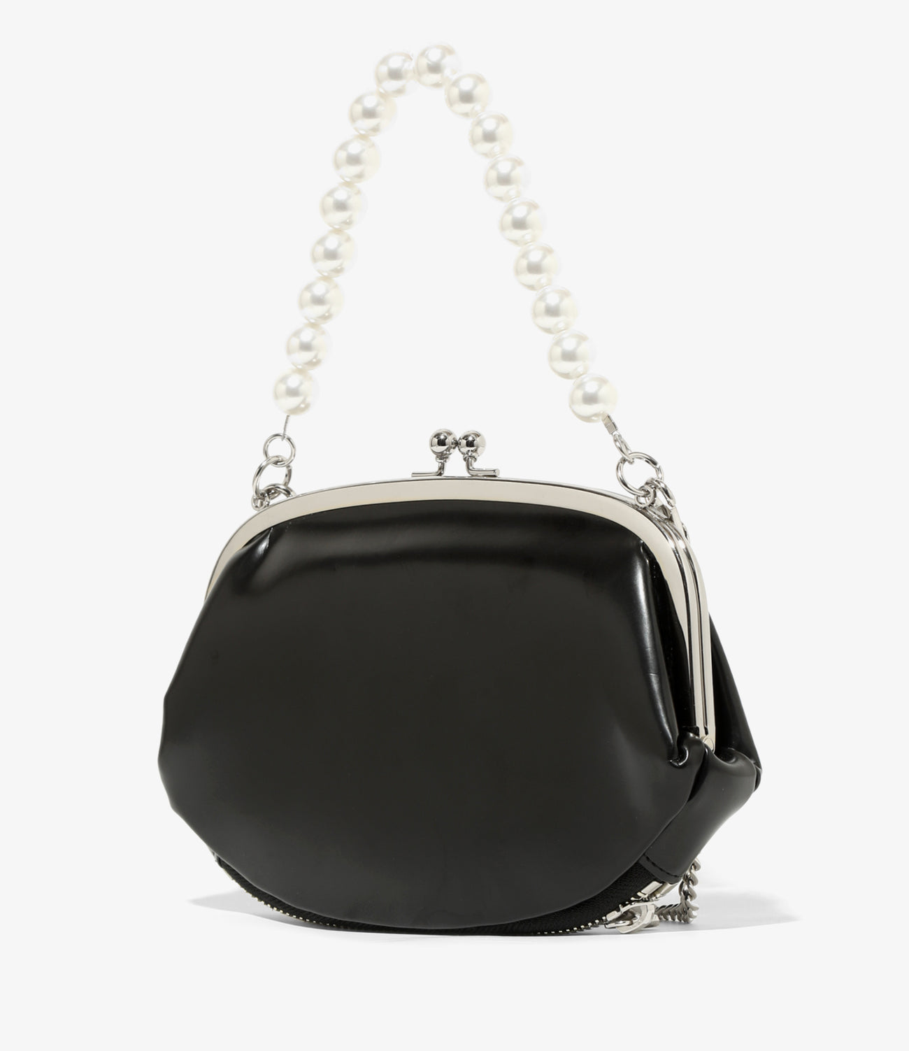 Two-Way ‘Gamaguchi’ Bag – Black