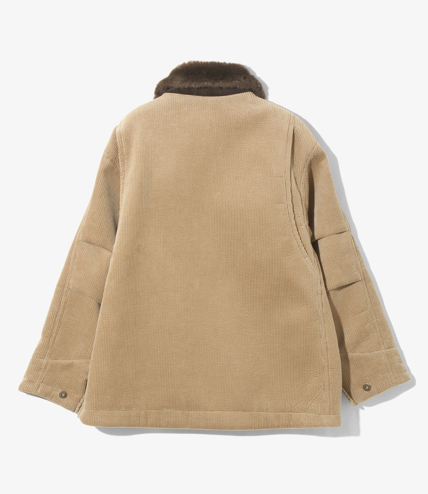 Work Coverall Jacket – Khaki Bonded Corduroy
