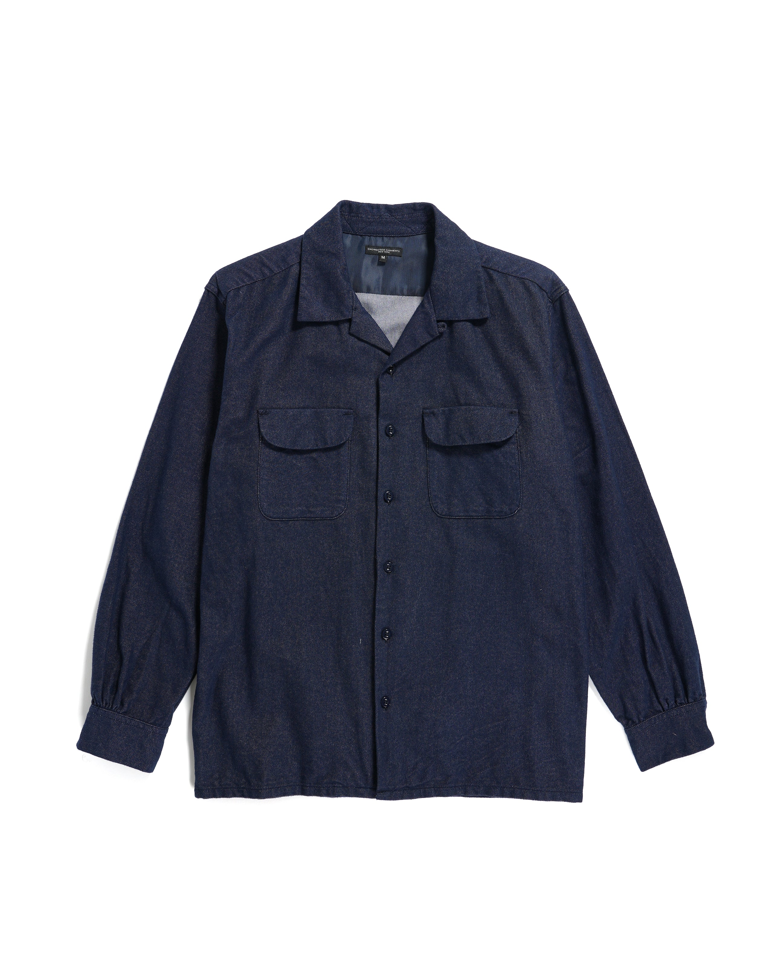Engineered Garments Classic Shirt - Indigo Cotton Denim Flannel