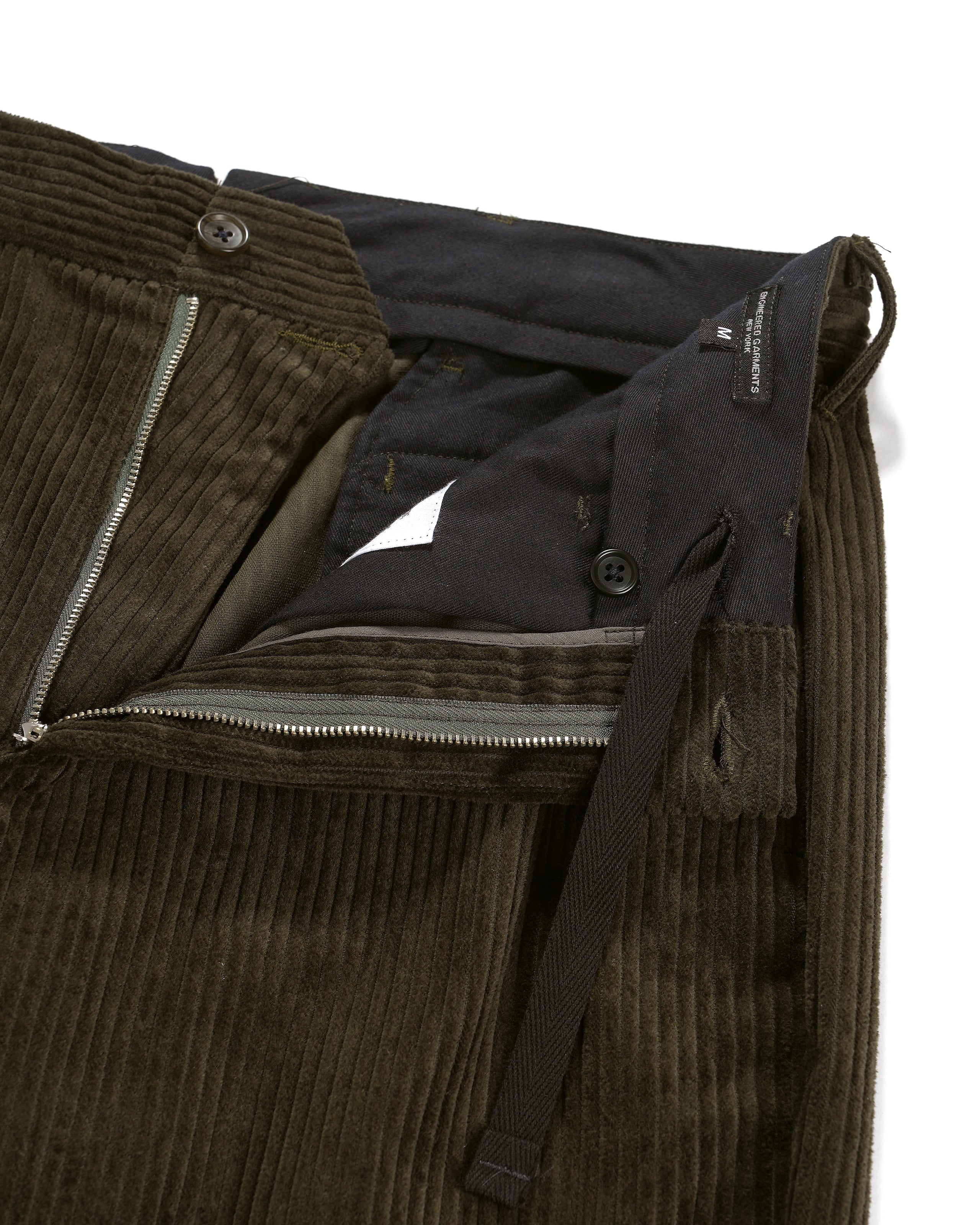 Engineered Garments Andover Pant - Olive Cotton 4.5W Corduroy