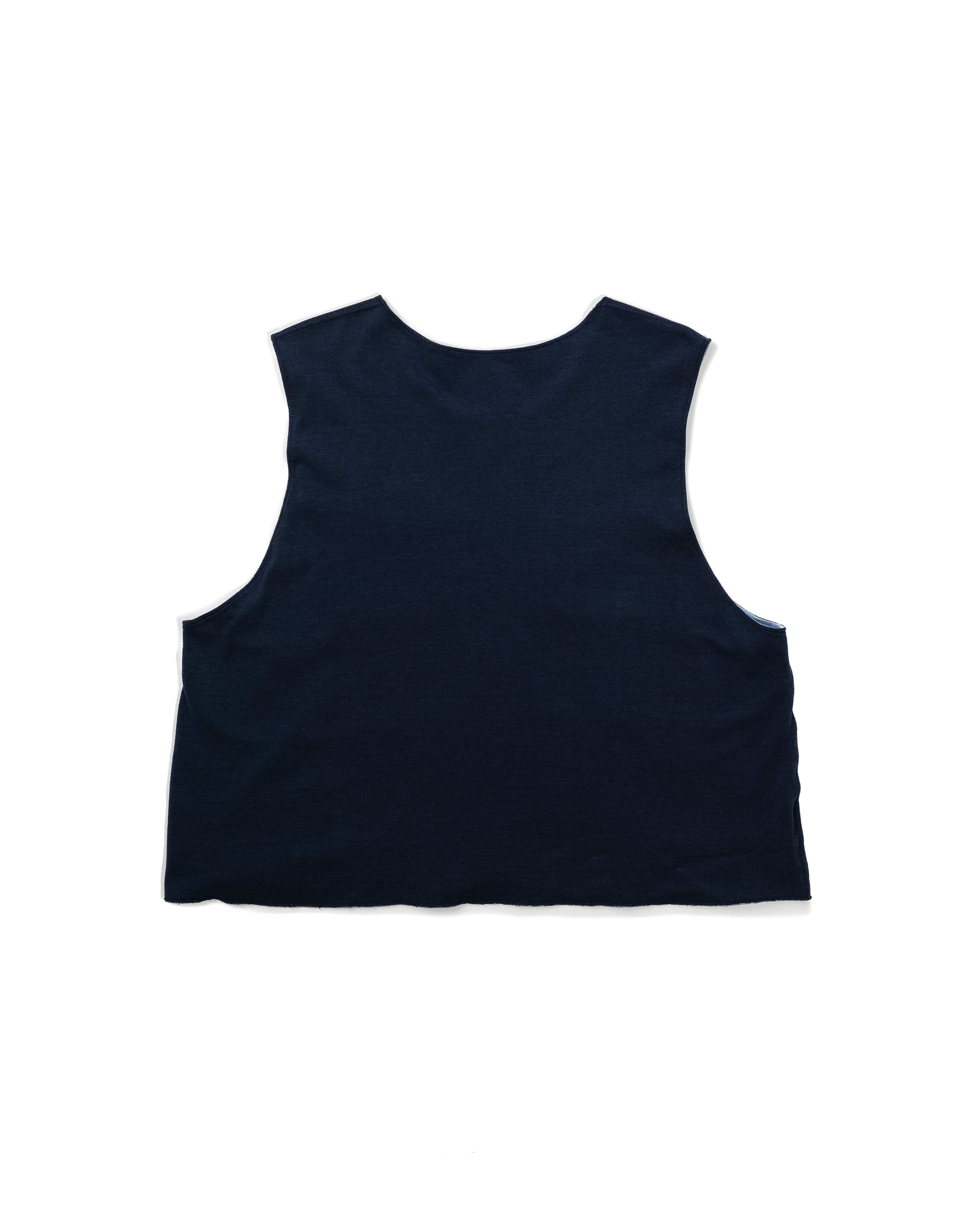 Engineered Garments Reversible Vest - Navy Cotton Pique