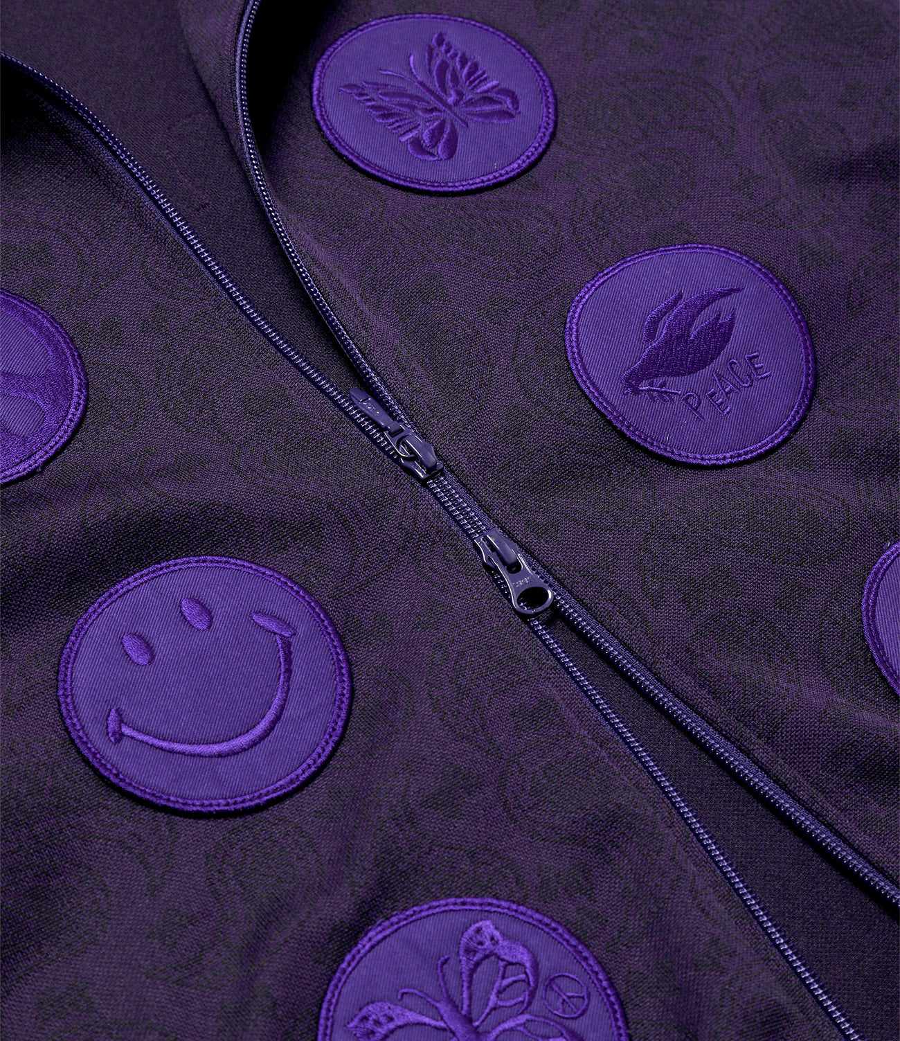 Track Jacket – Purple Paisley Jacquard
