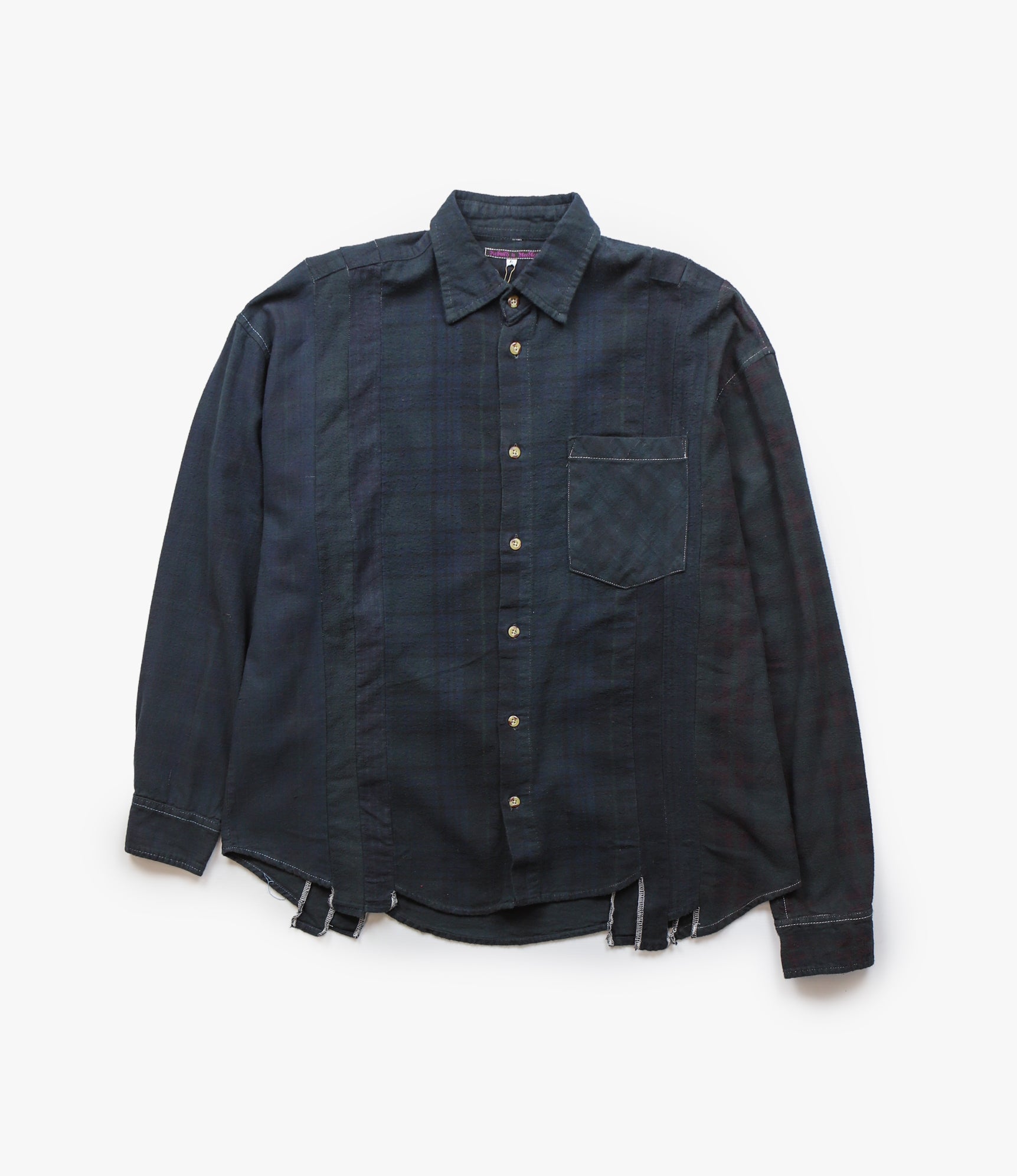 7 Cuts Shirt – Black Overdyed Flannel
