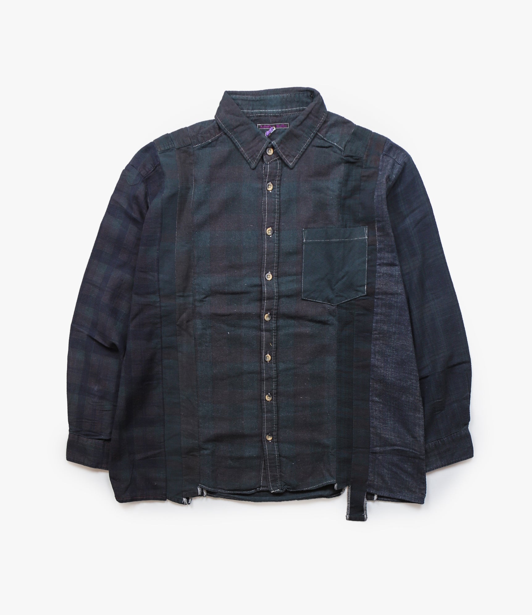 7 Cuts Shirt – Black Overdyed Flannel