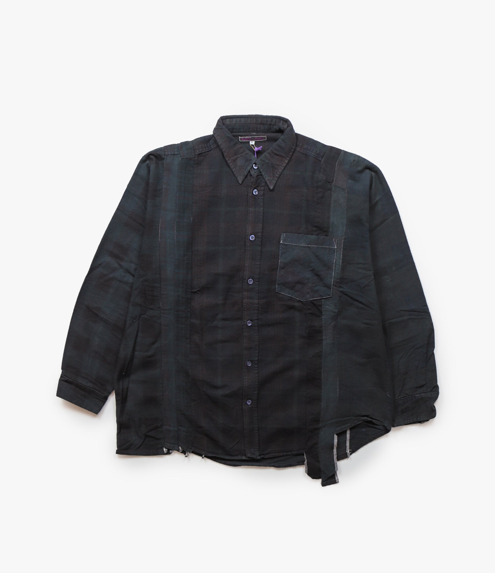 7 Cuts Shirt – Black Overdyed Flannel