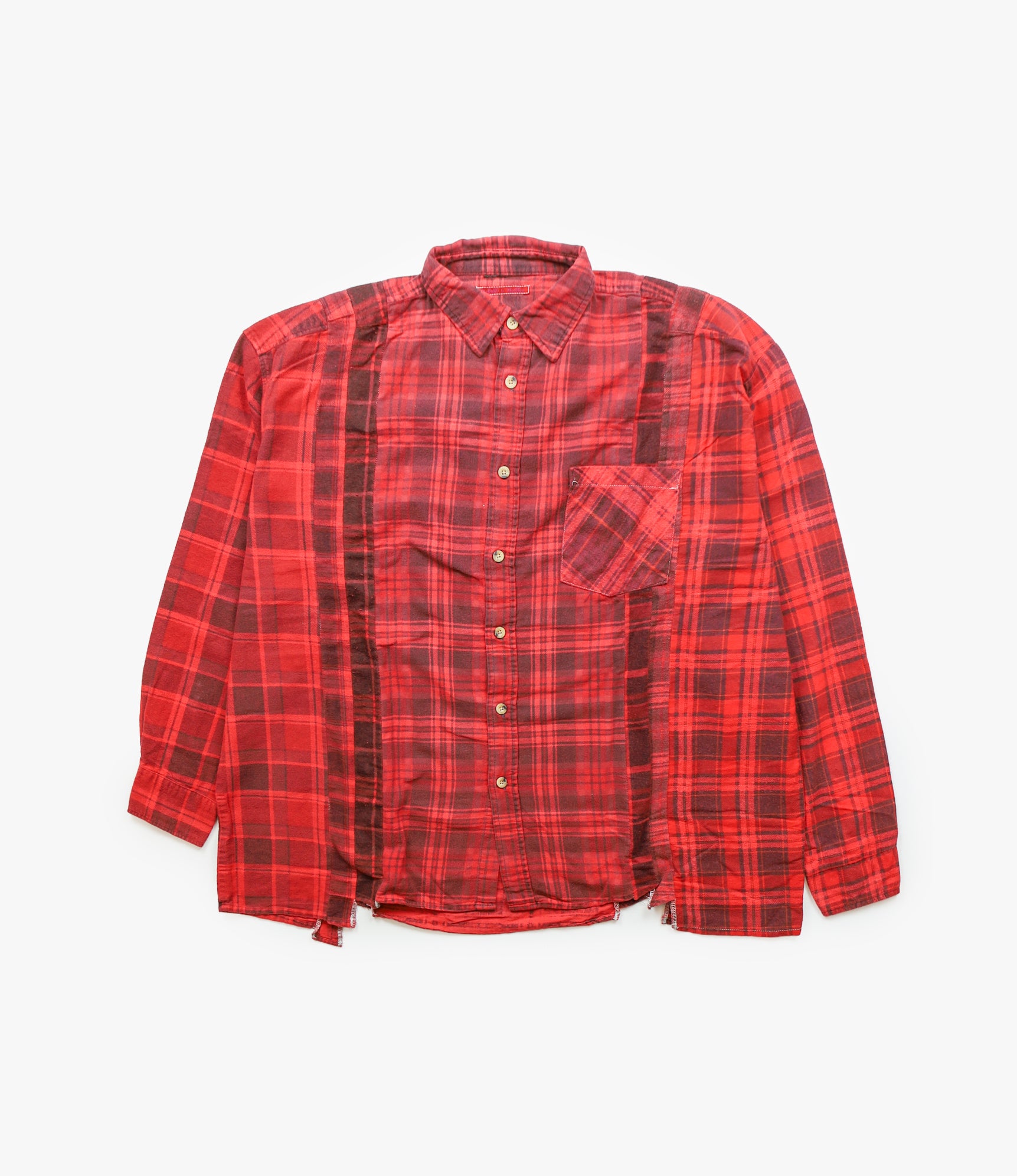 7 Cuts Shirt – Red Overdyed Flannel