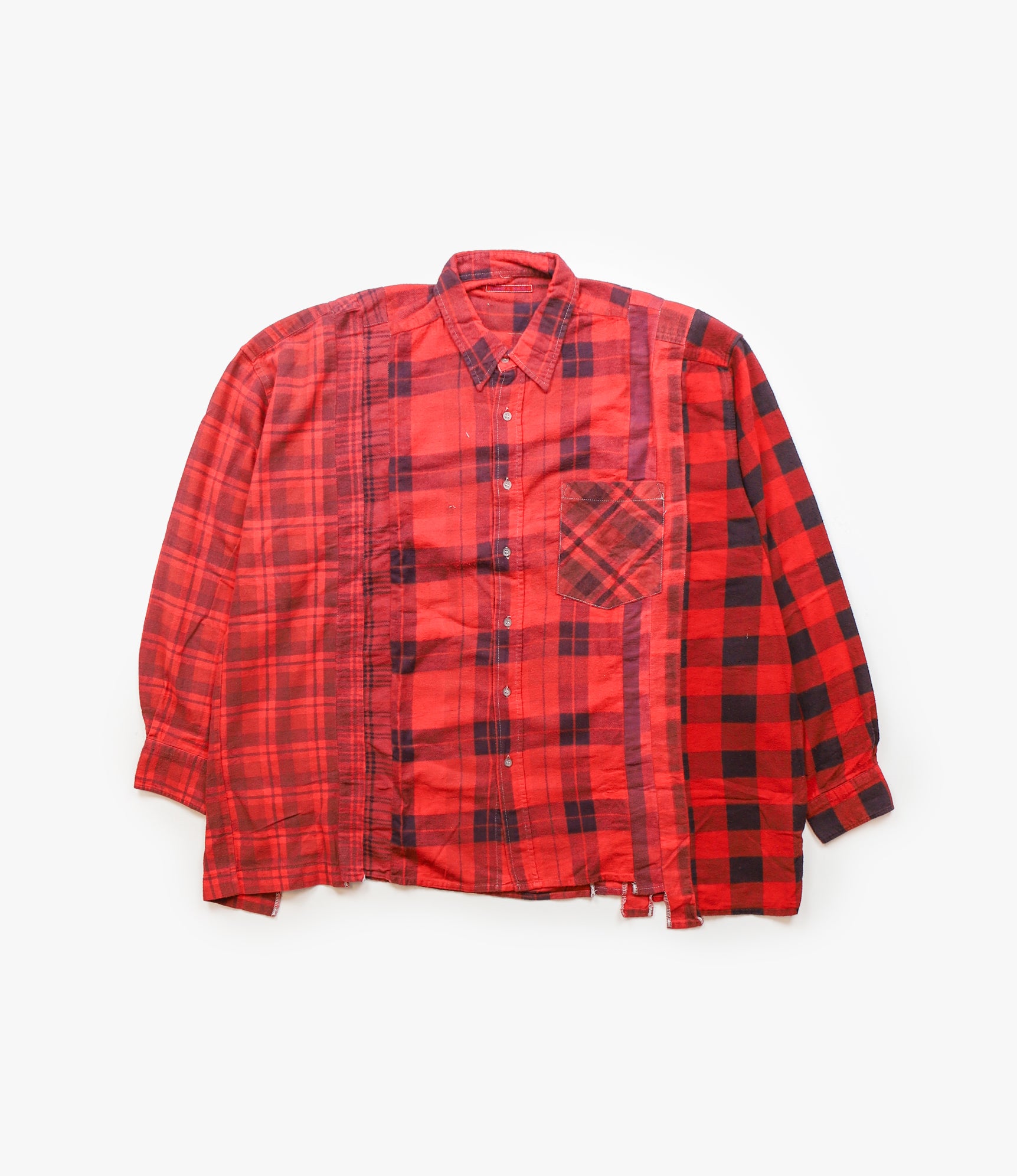 7 Cuts Shirt – Red Overdyed Flannel
