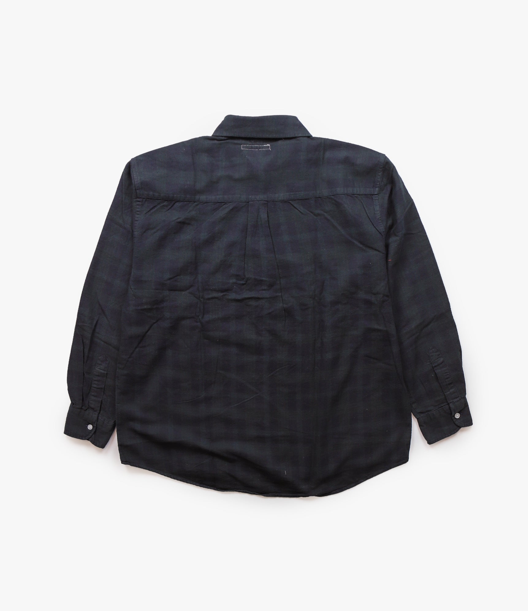 Ribbon Shirt– Black Overdyed Flannel