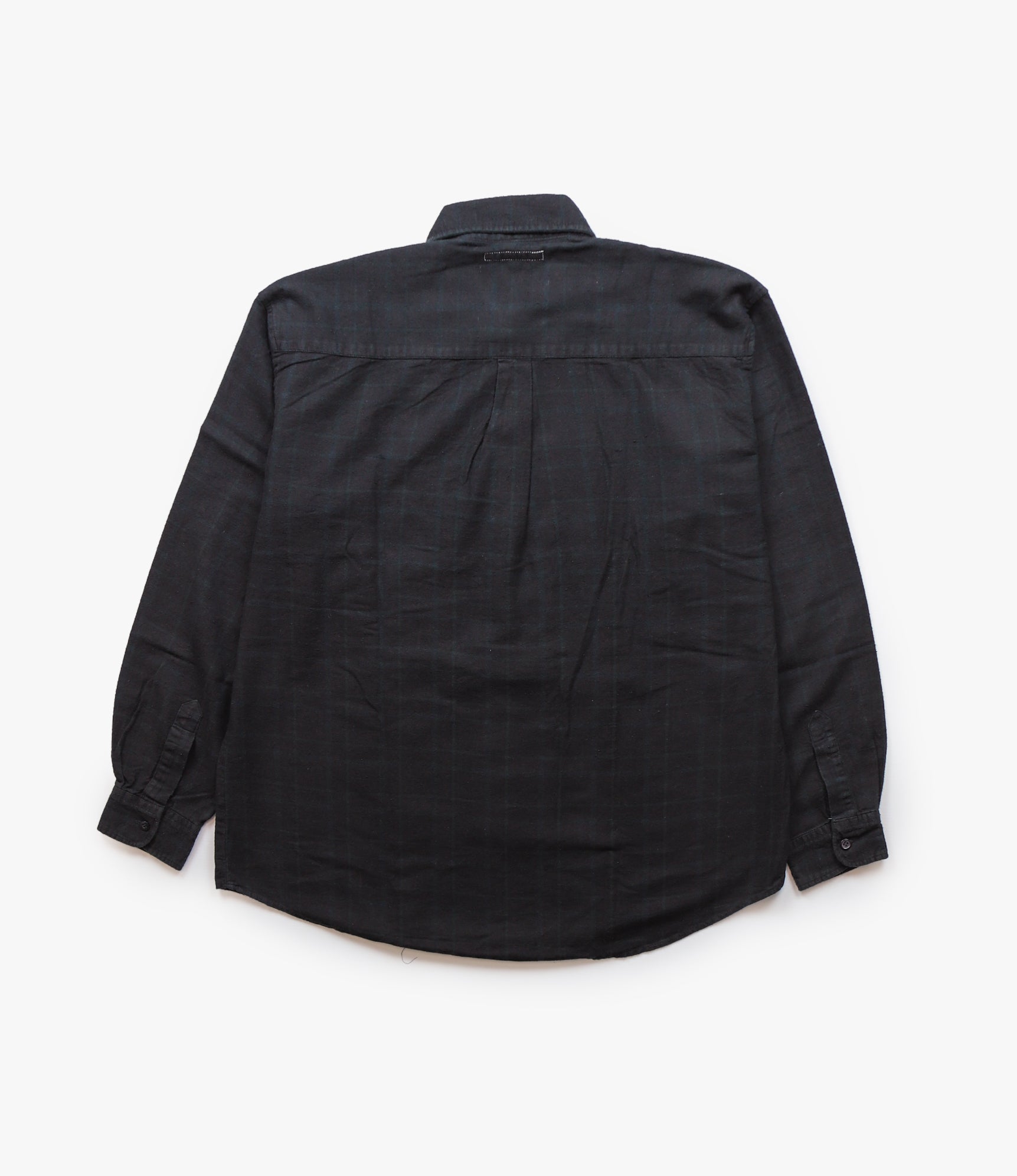 Ribbon Shirt – Black Overdyed Flannel