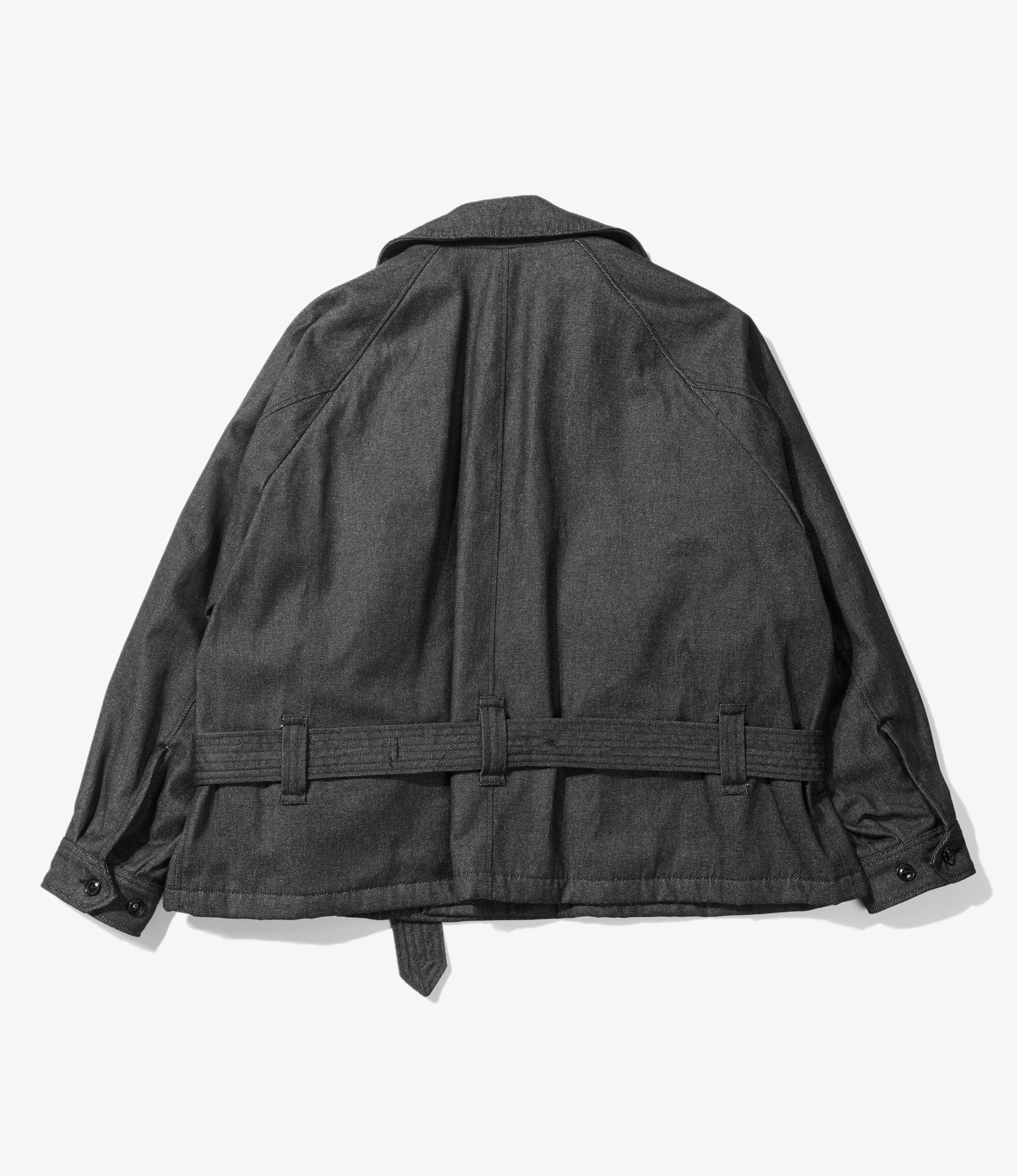 Short Trench Jacket – Black PC Denim