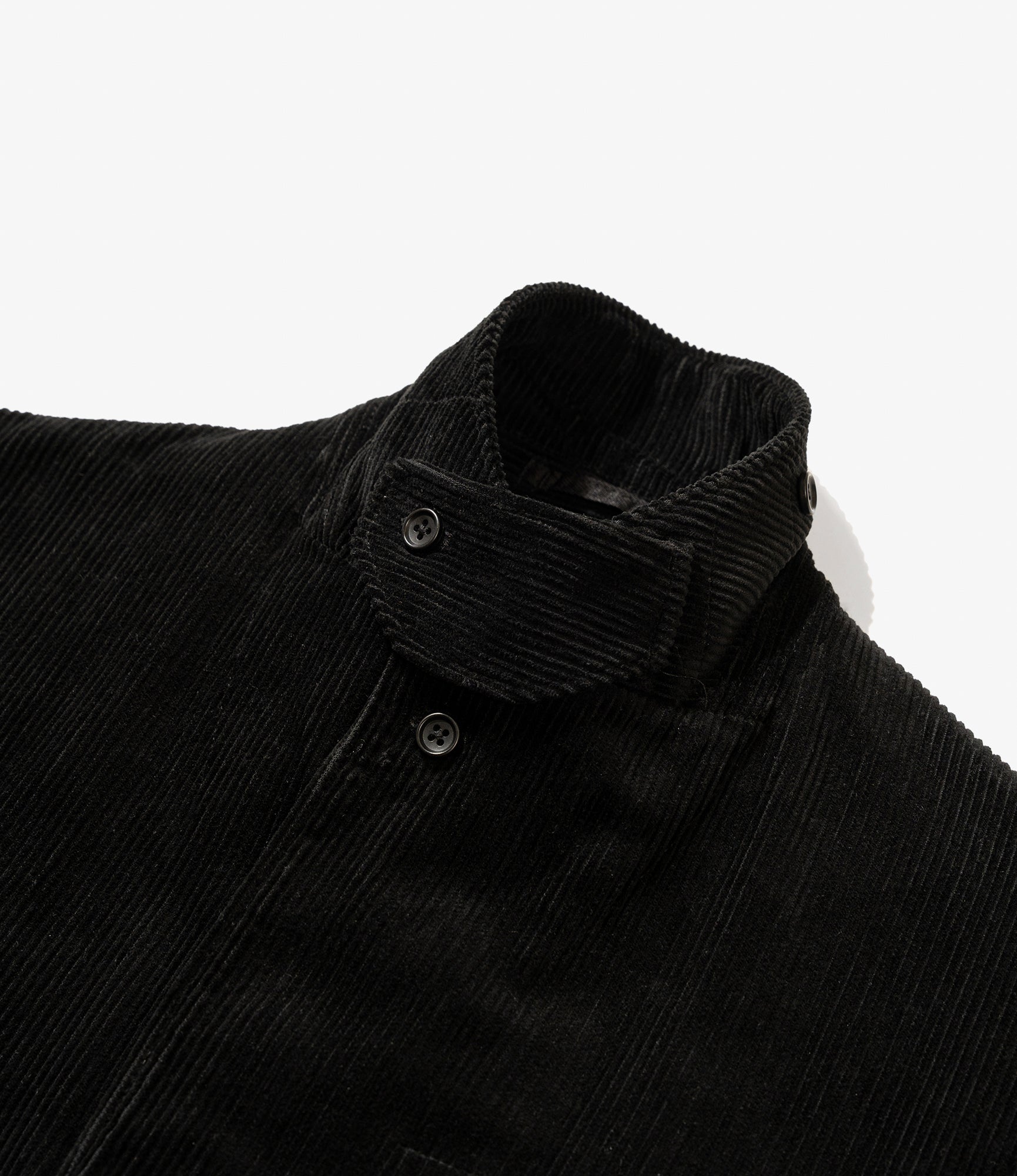 Slanted Jacket – Black 8W Corduroy