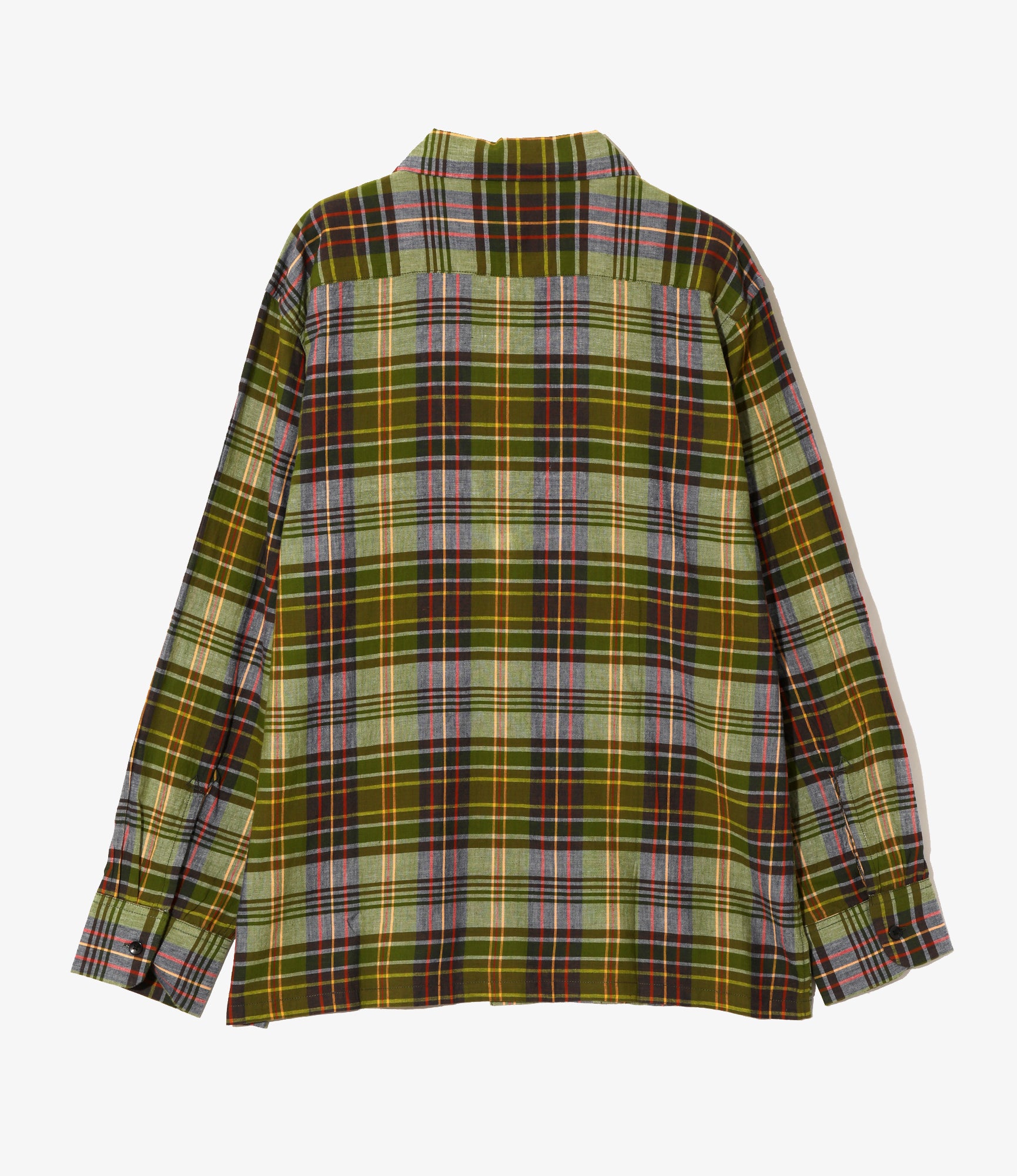 6 Pocket Shirt – Green Madras Plaid