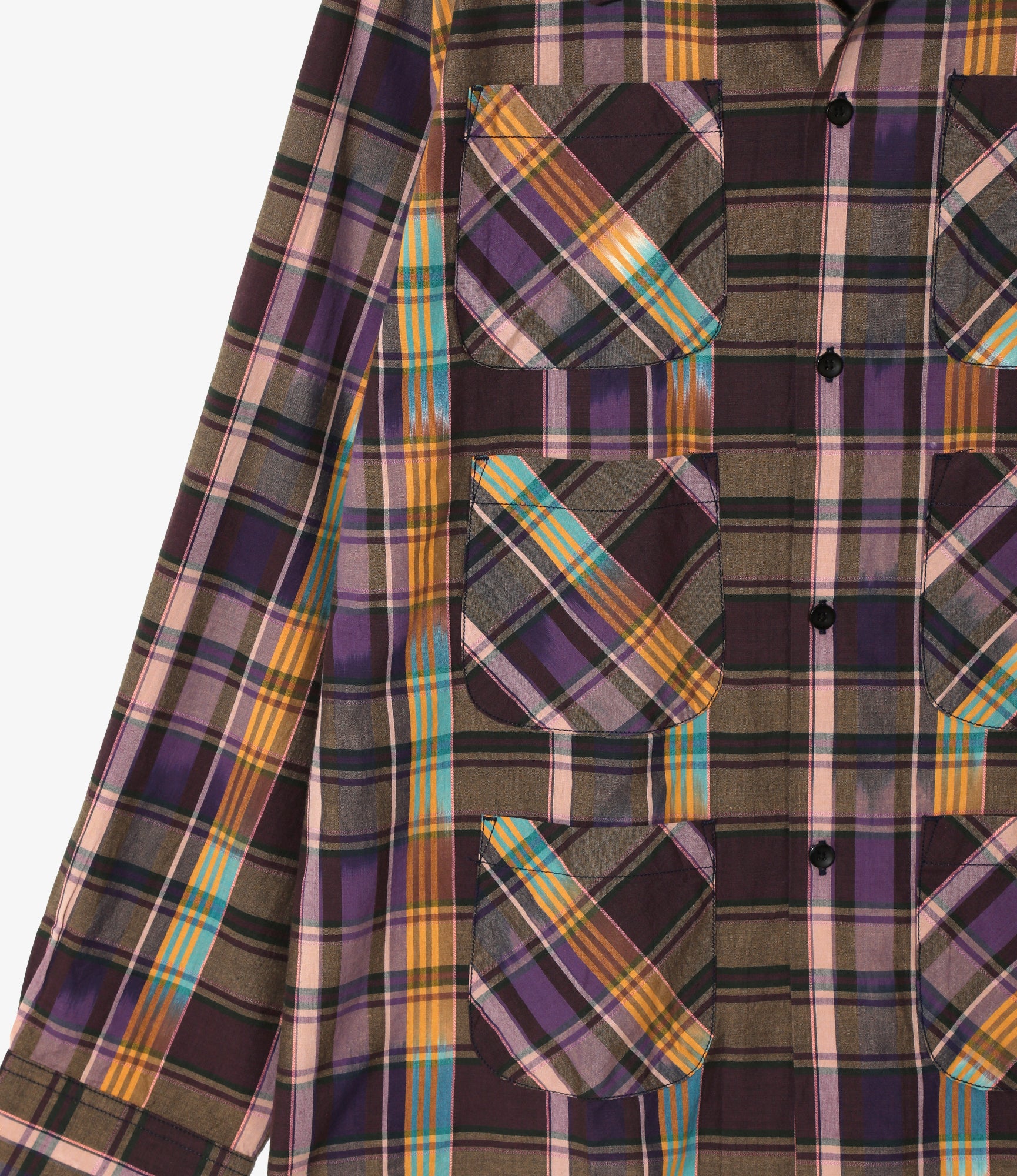 6 Pocket Shirt – Purple Madras Plaid