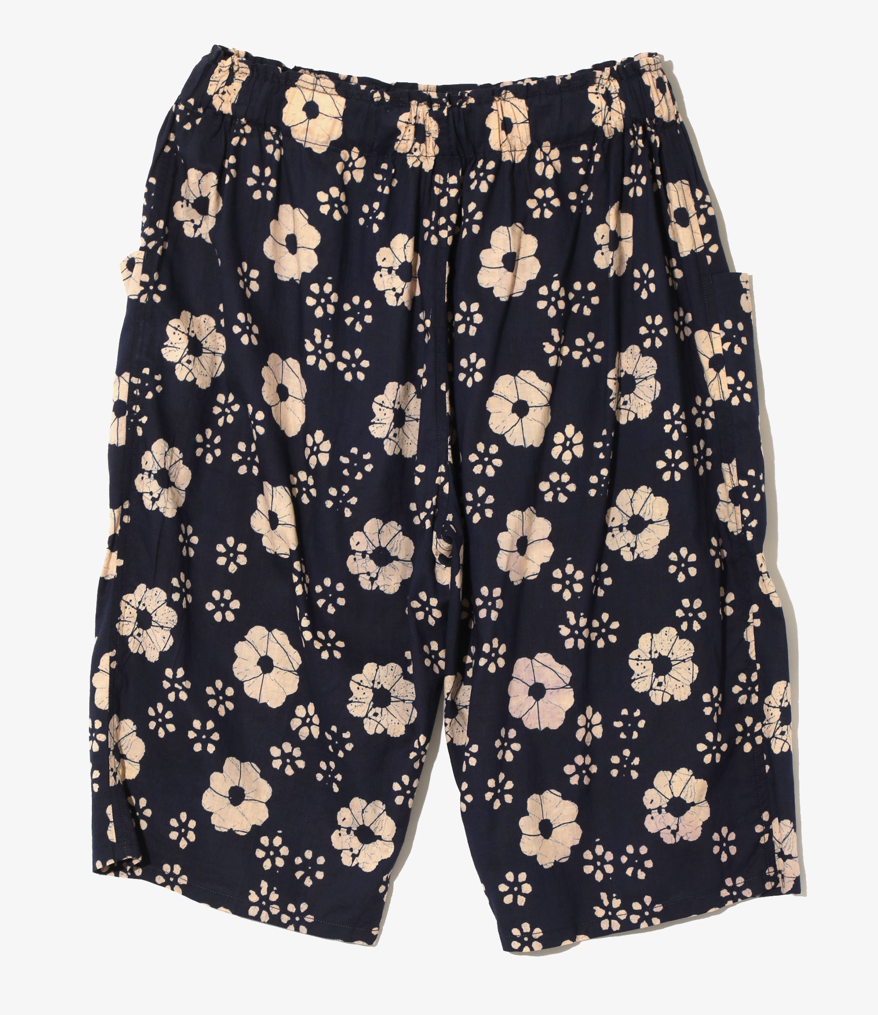 Army String Short – Flower Batik Print