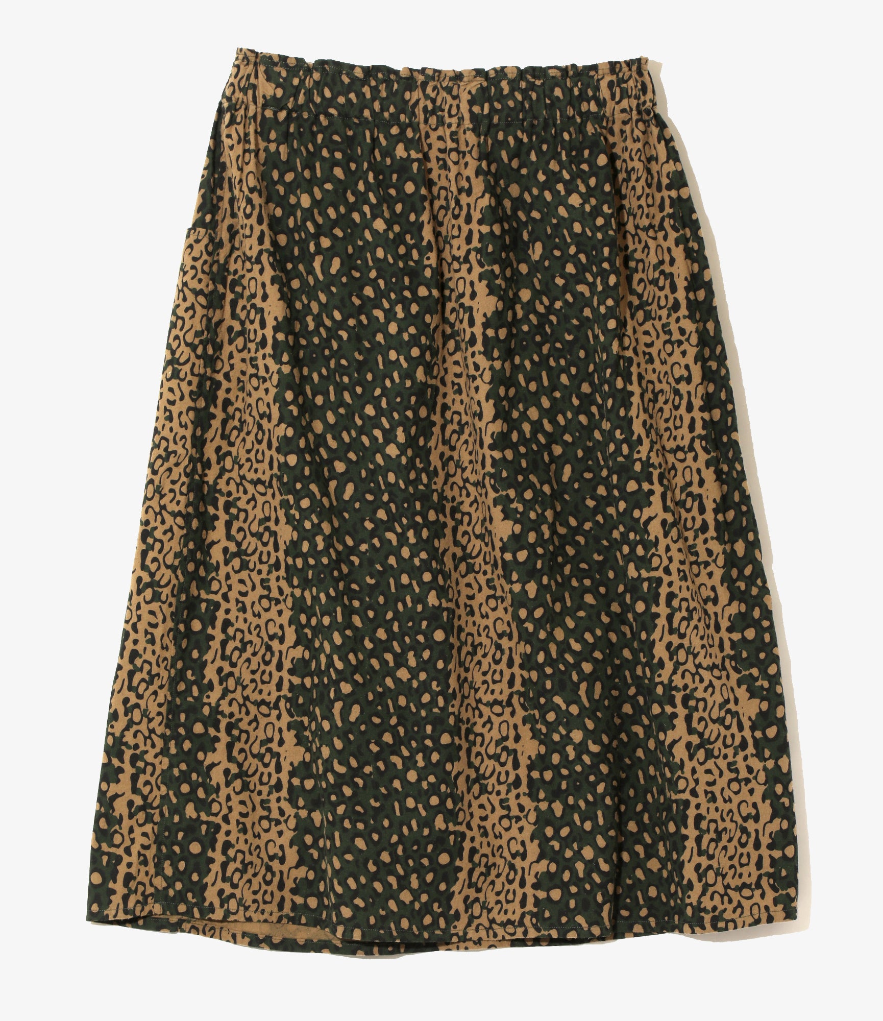 Army String Skirt – Leopard Print Flannel