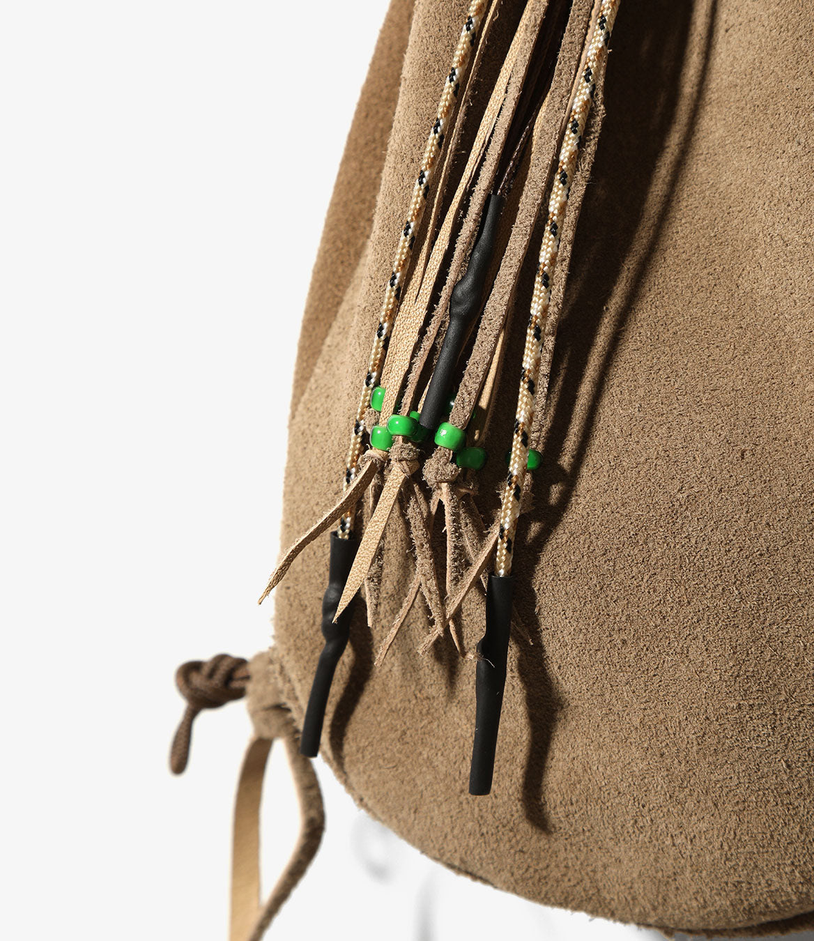 Kinchaku Pouch – Beige Leather