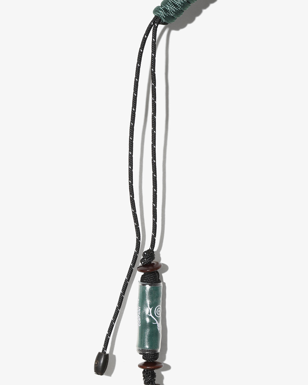 Lanyard Necklace – Black/Turquoise Buffalo Beads