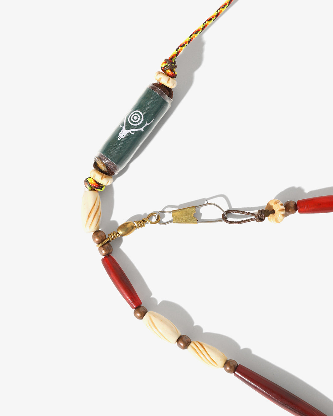 Lanyard Necklace – Brown Buffalo Beads