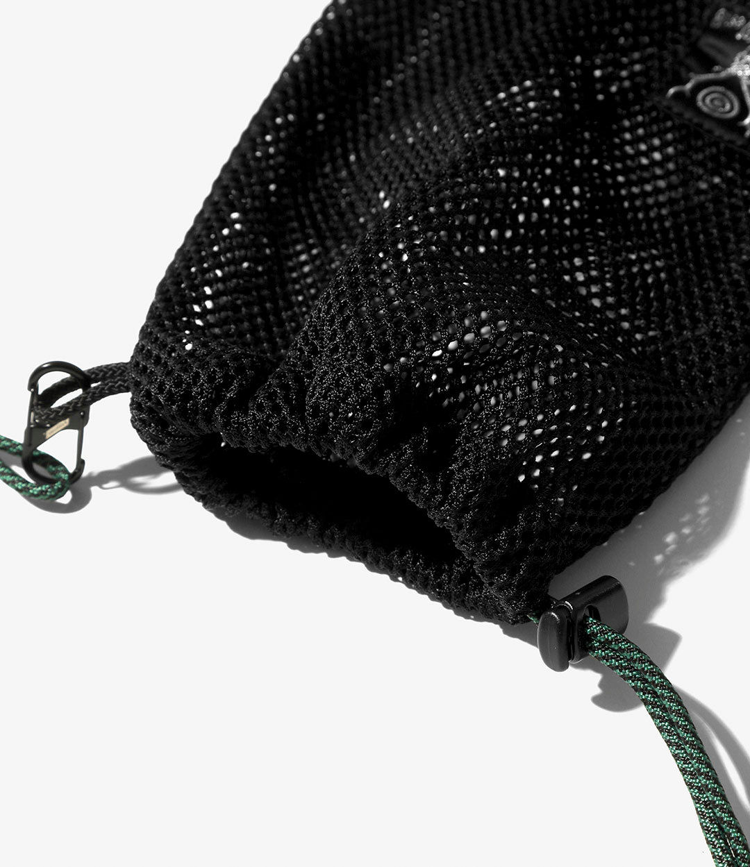 Kinchaku Bag – Black Nylon Mesh