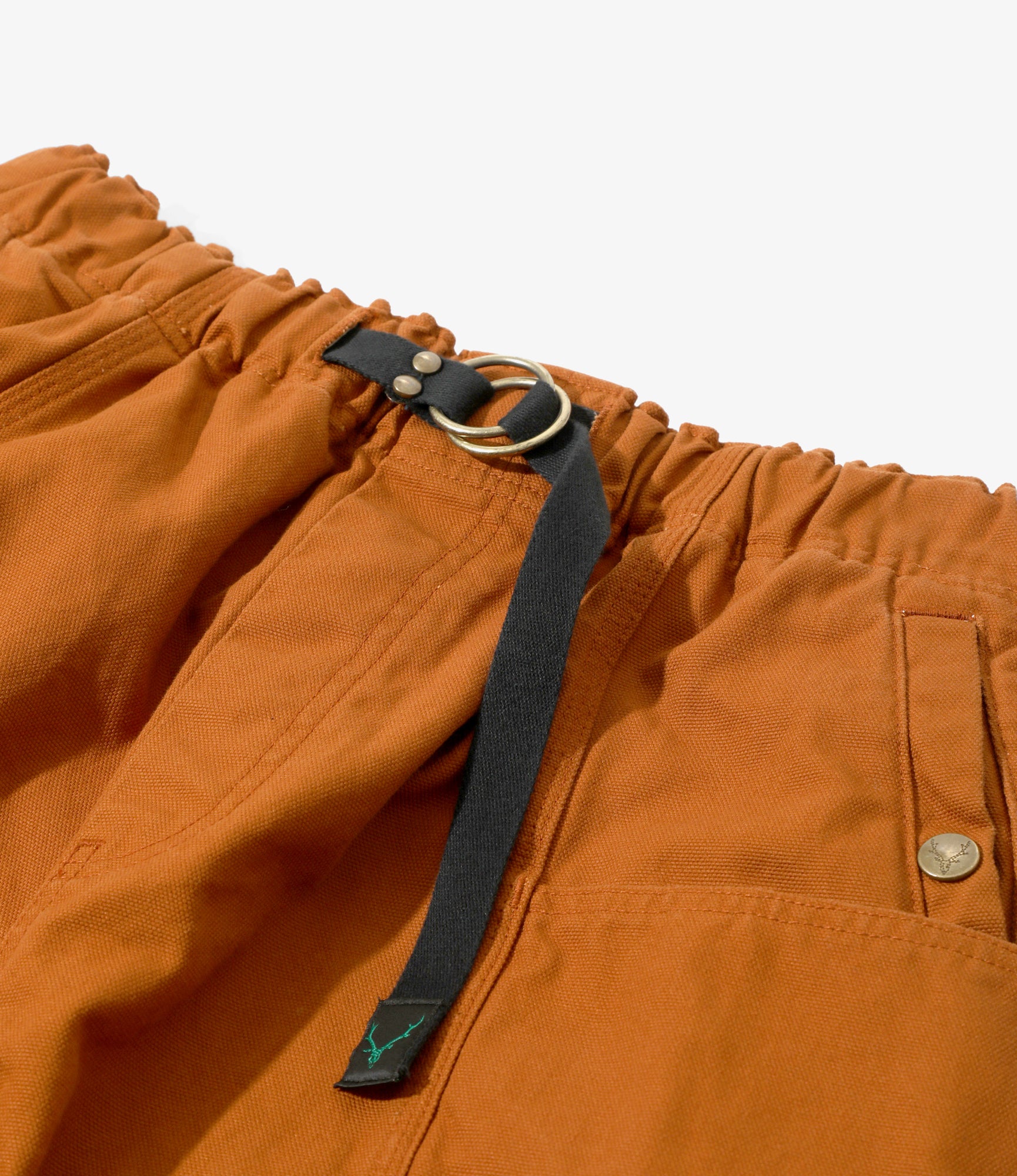 Belted Centre Seam Pant – Brick Orange 11.5oz Canvas