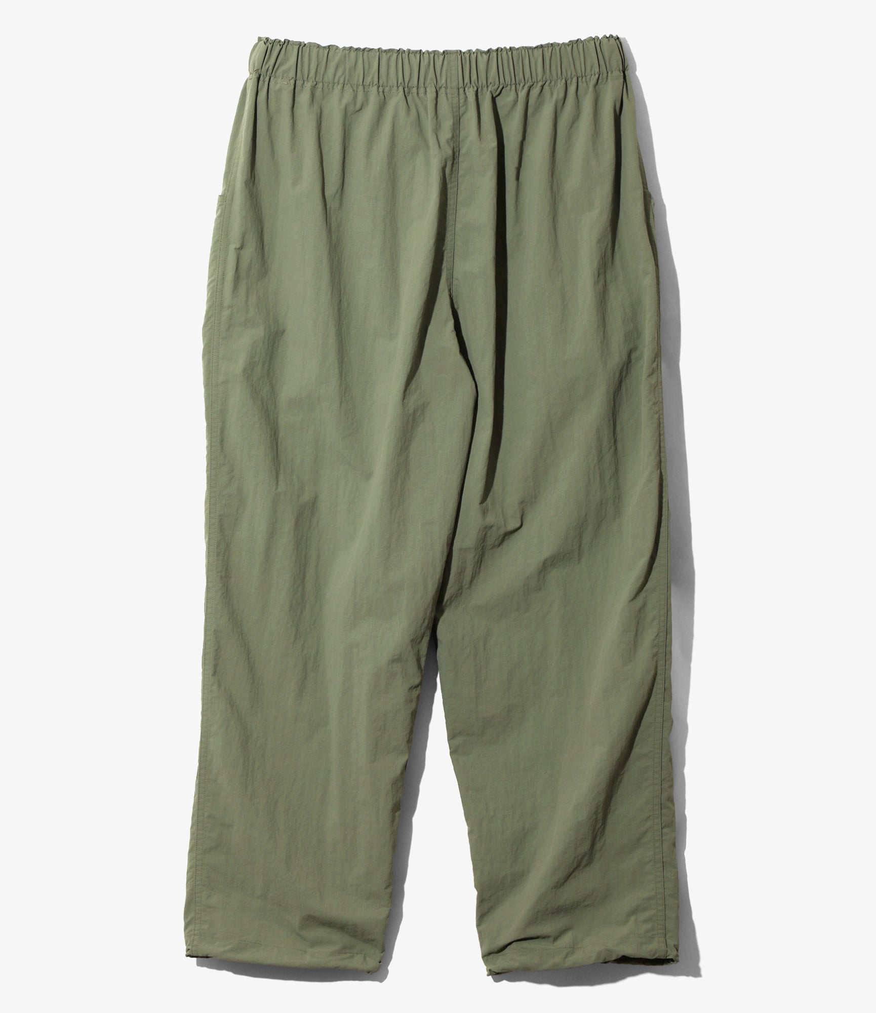 Belted Centre Seam Pant – Olive Ripstop Nylon