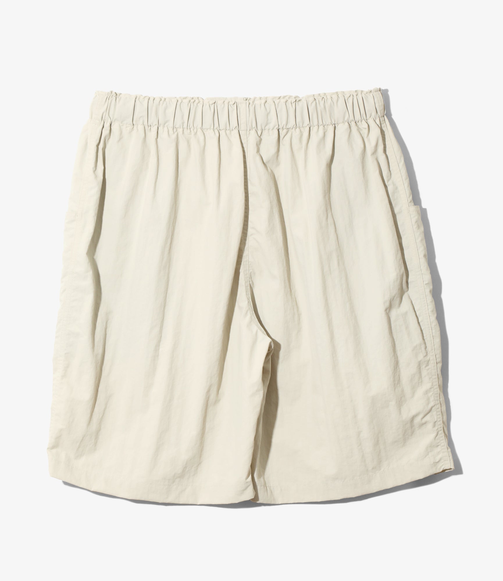 Belted Centre Seam Short – Ivory Ripstop Nylon