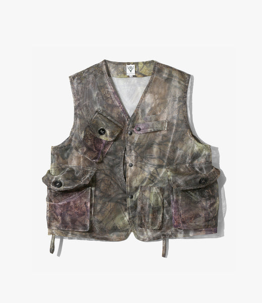 トップス South2West8 Mesh Bush Vest Bush Tenkara Vest – Camo Heavy Mesh | South2 West8 | Nepenthes London