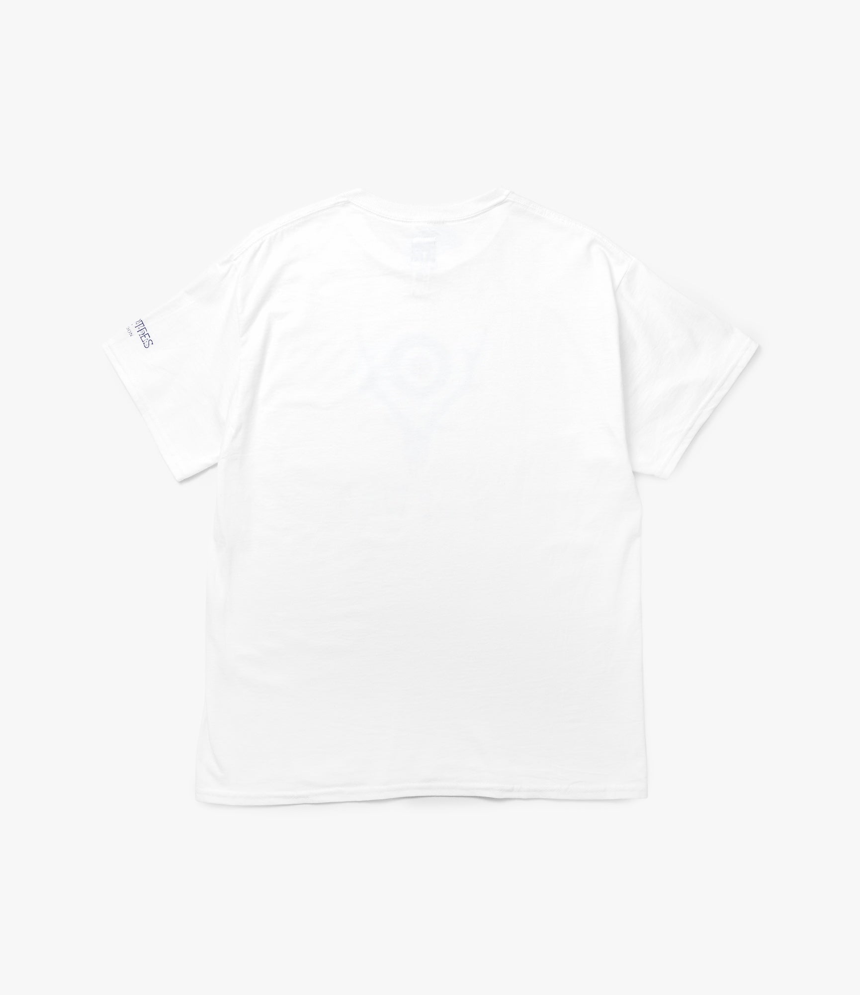 Crew Neck T-Shirt – White 'UK Skull & Target' Print