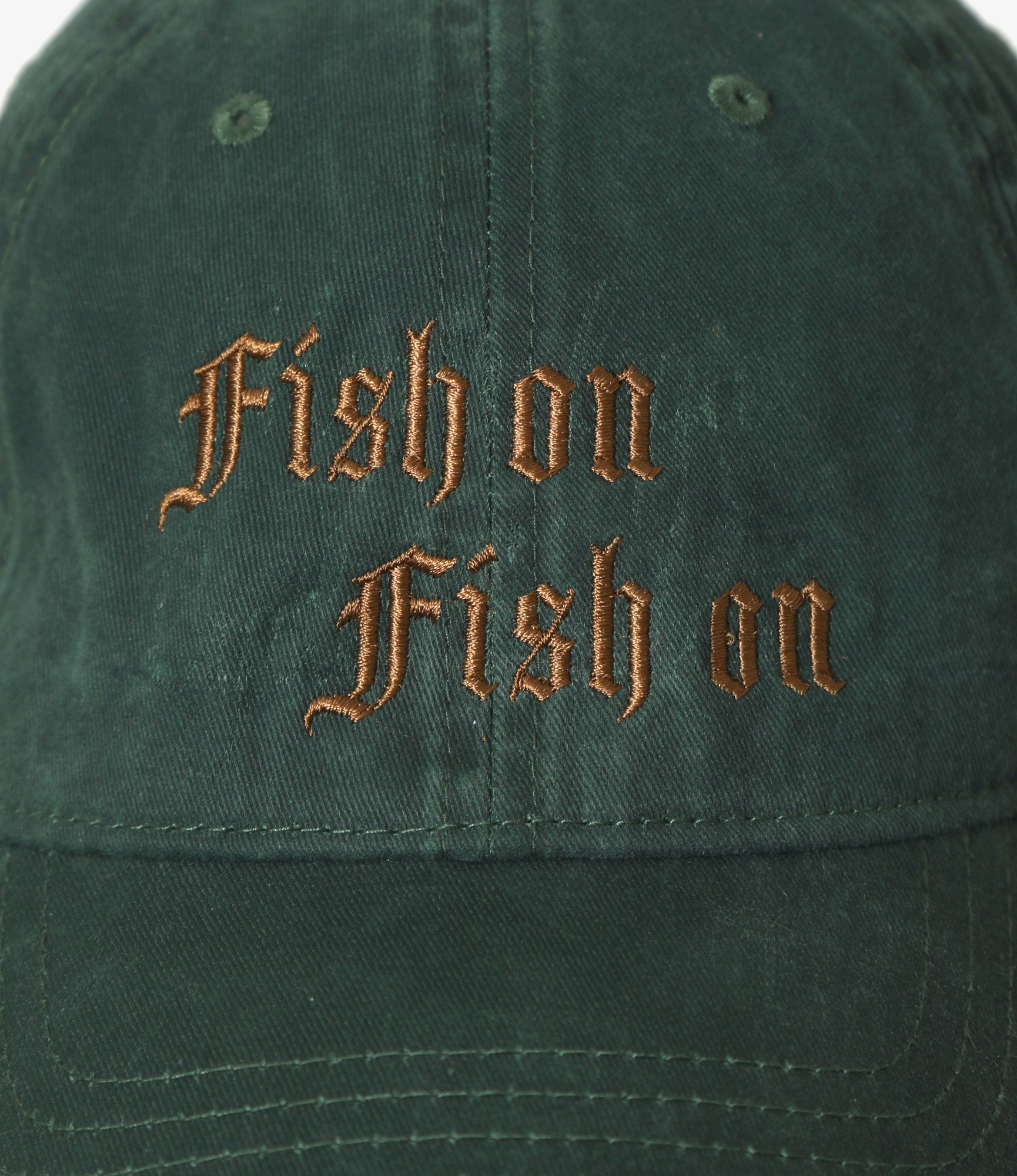 Strap Back Cap – 'Fish On' Embroidery