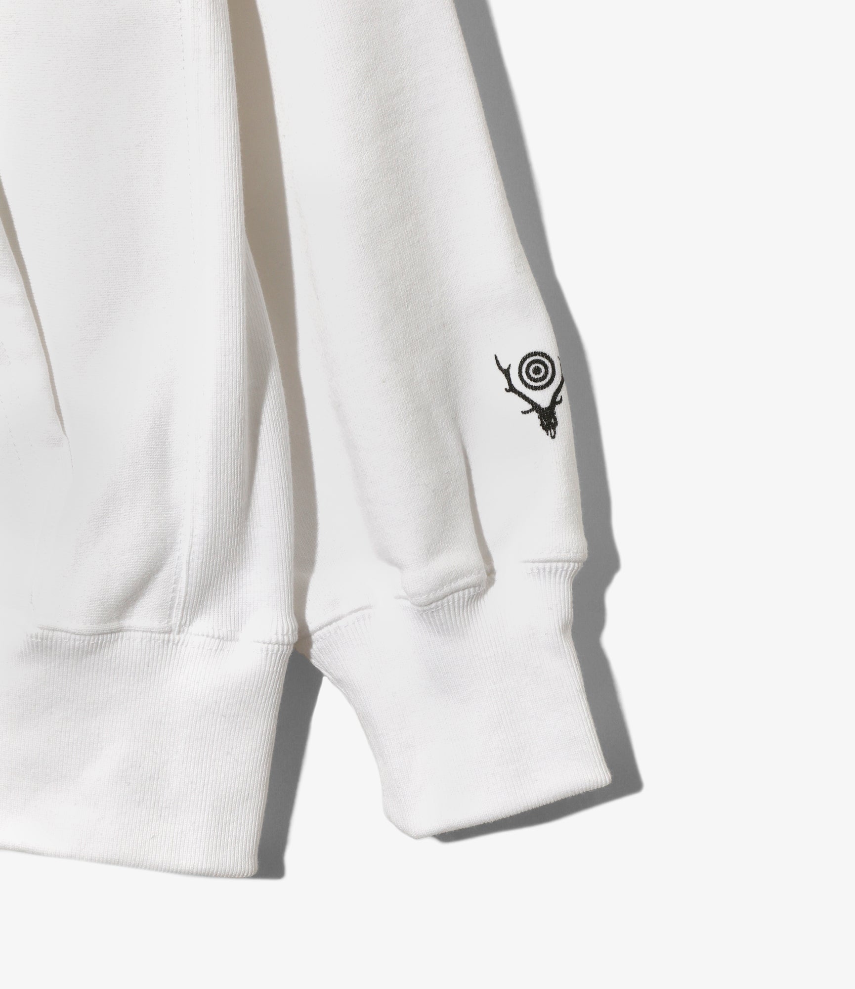 Sweat Parka – White 'Trouts' Print