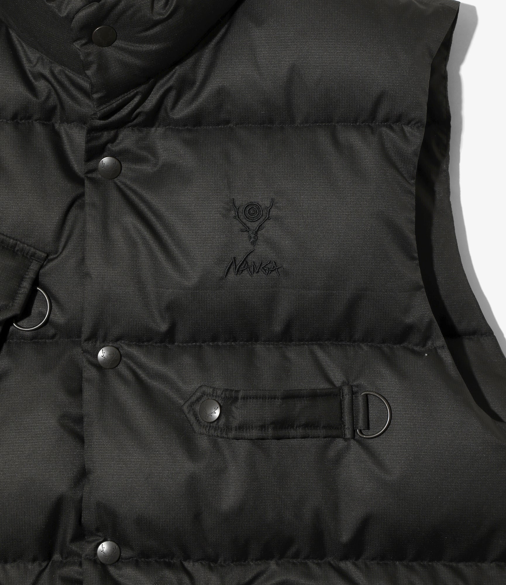 River Trek Down Vest – Black Ripstop