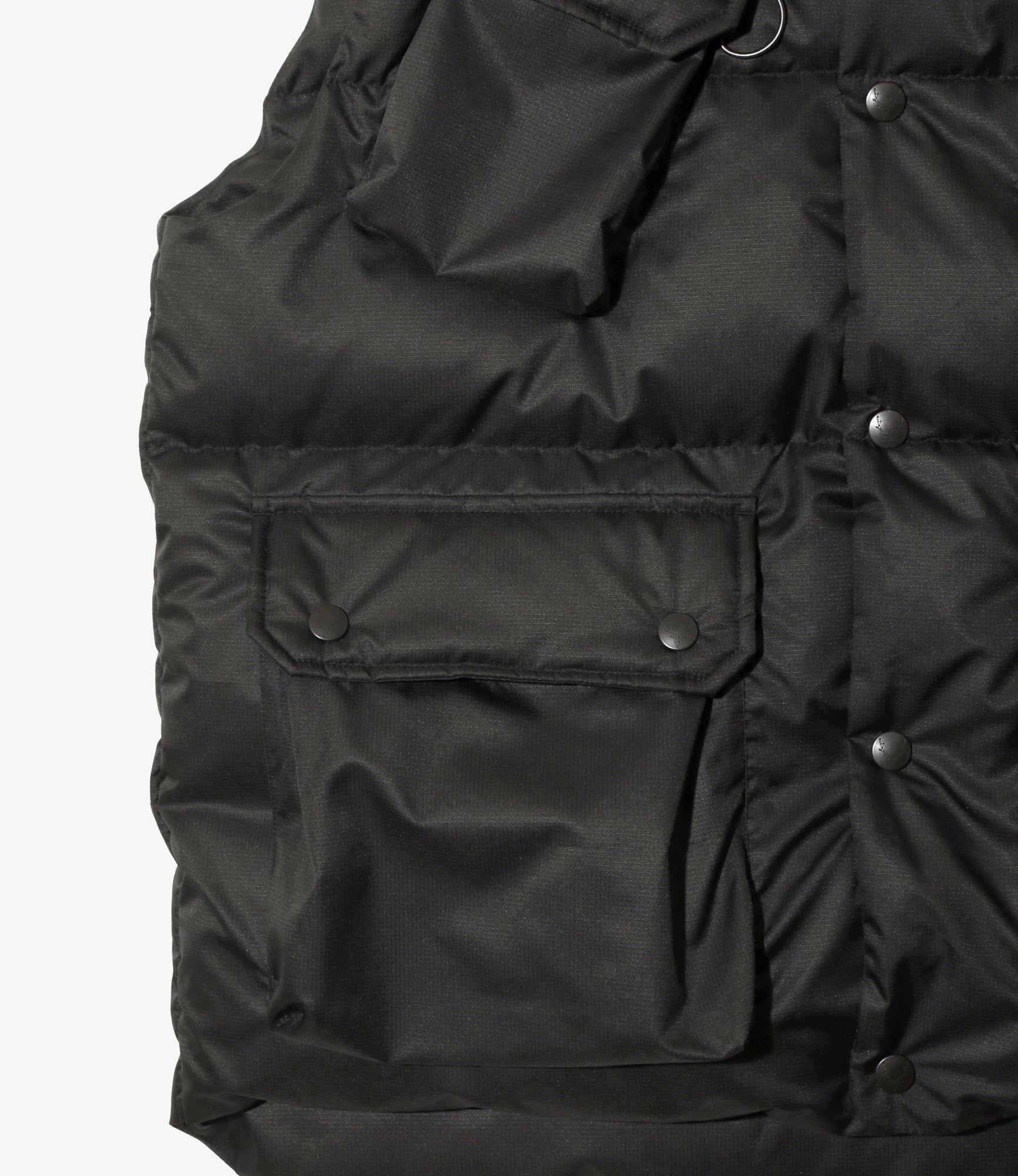 River Trek Down Vest – Black Ripstop