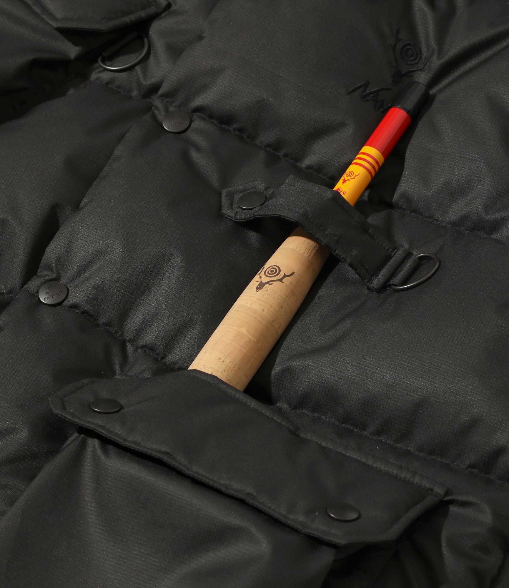 River Trek Down Vest – Black Ripstop