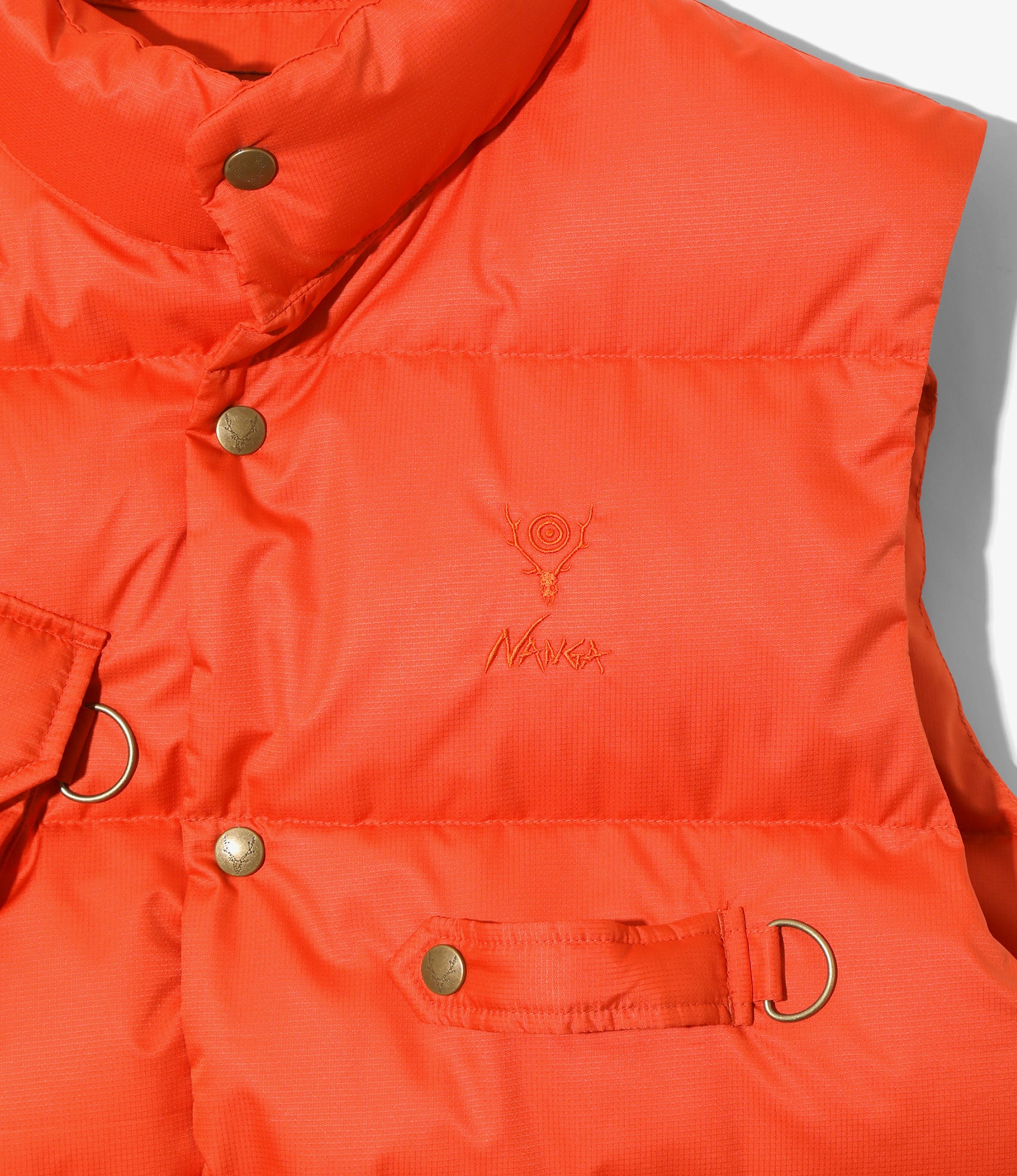 River Trek Down Vest – Orange Ripstop