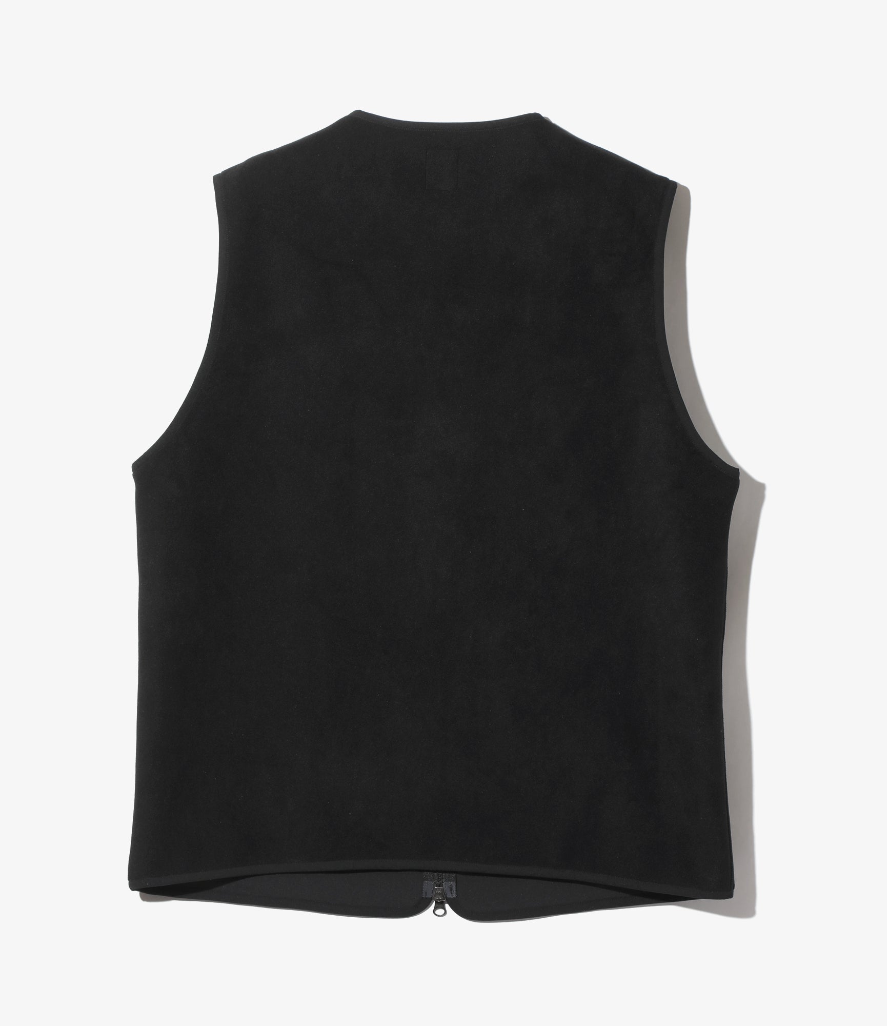 Piping Vest – Black Poly Fleece