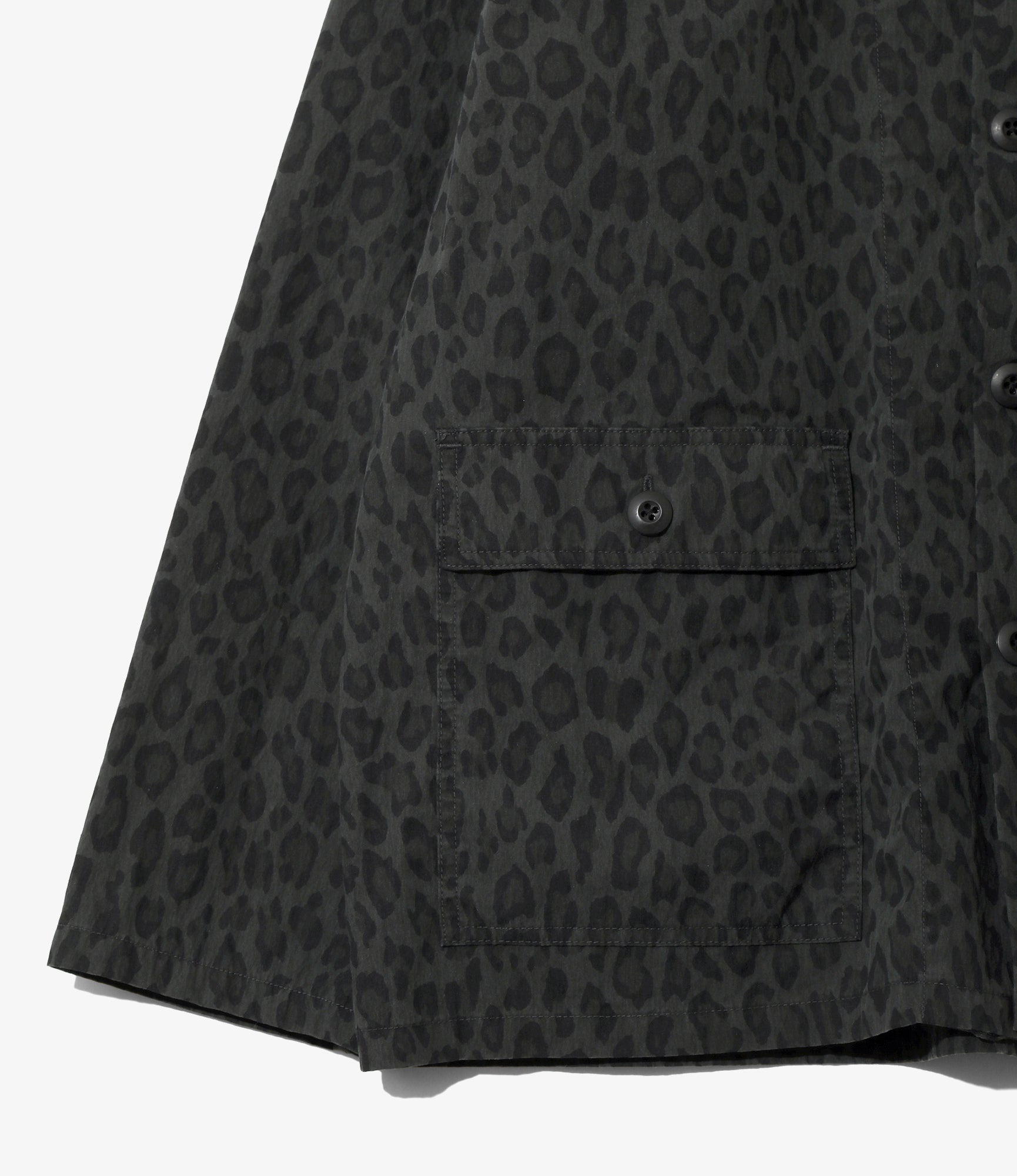 Ranger Shirt – Charcoal Leopard Poplin