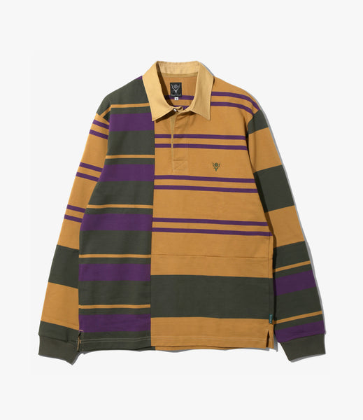 トップス south2west8 Rugger Shirt Crazy Pattern B Rugger Shirt – Crazy Square Pattern Jersey | South2 West8