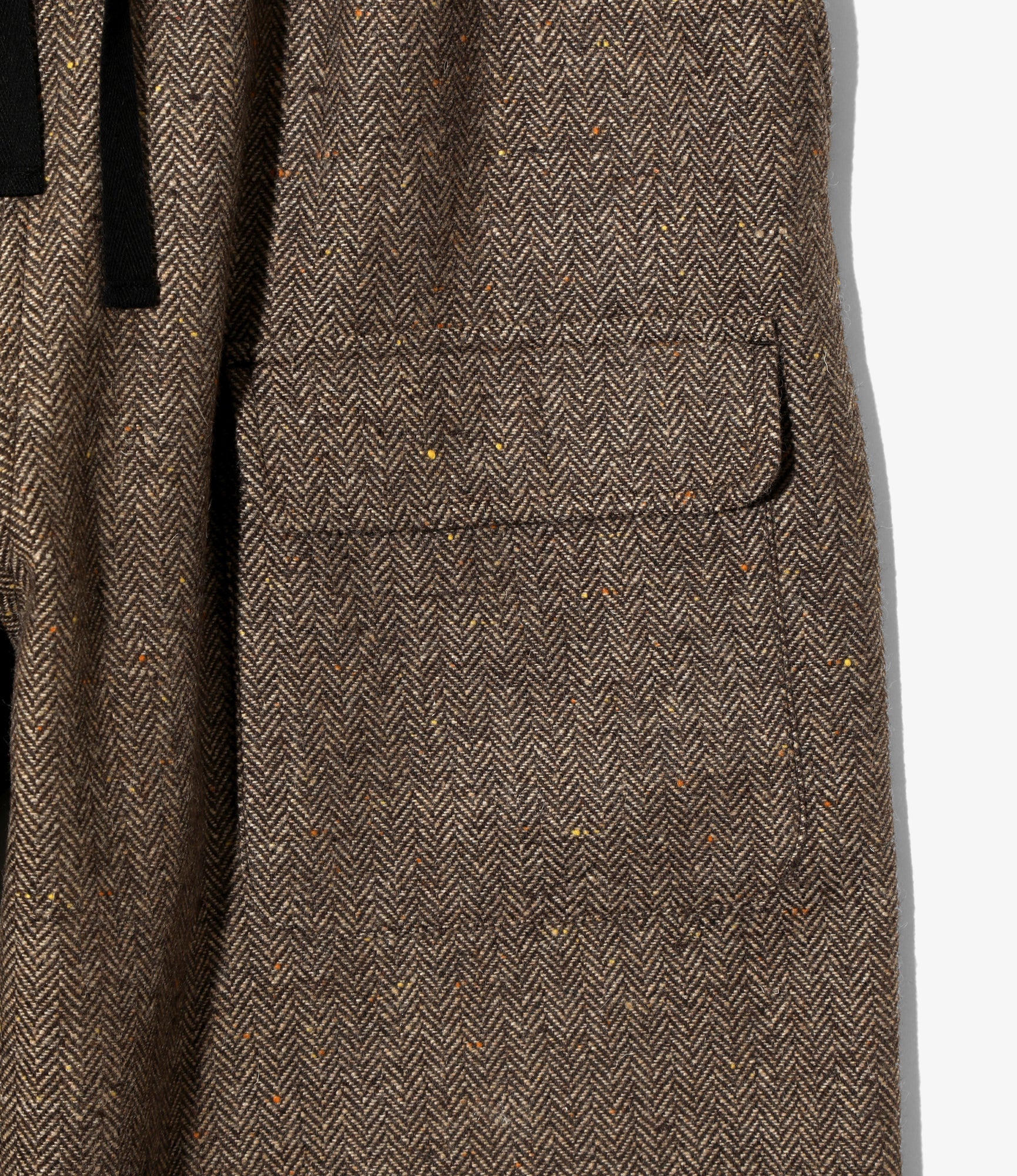 String Balloon Pant – Brown Nep Tweed