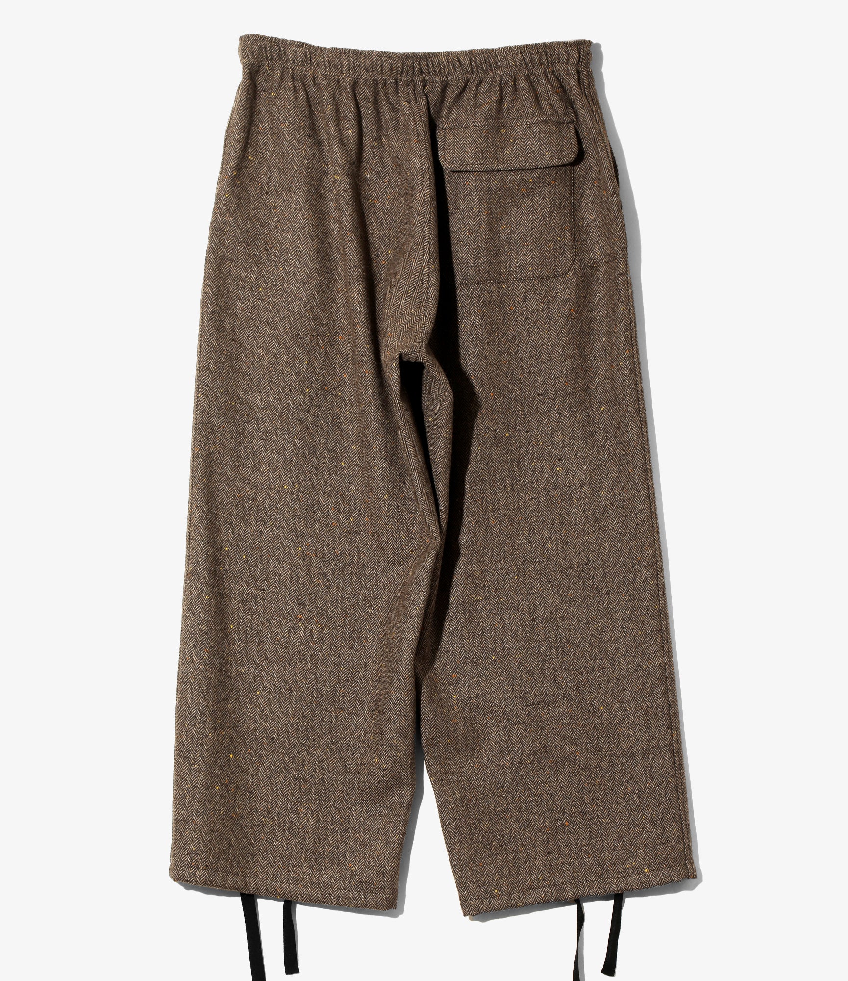 String Balloon Pant – Brown Nep Tweed