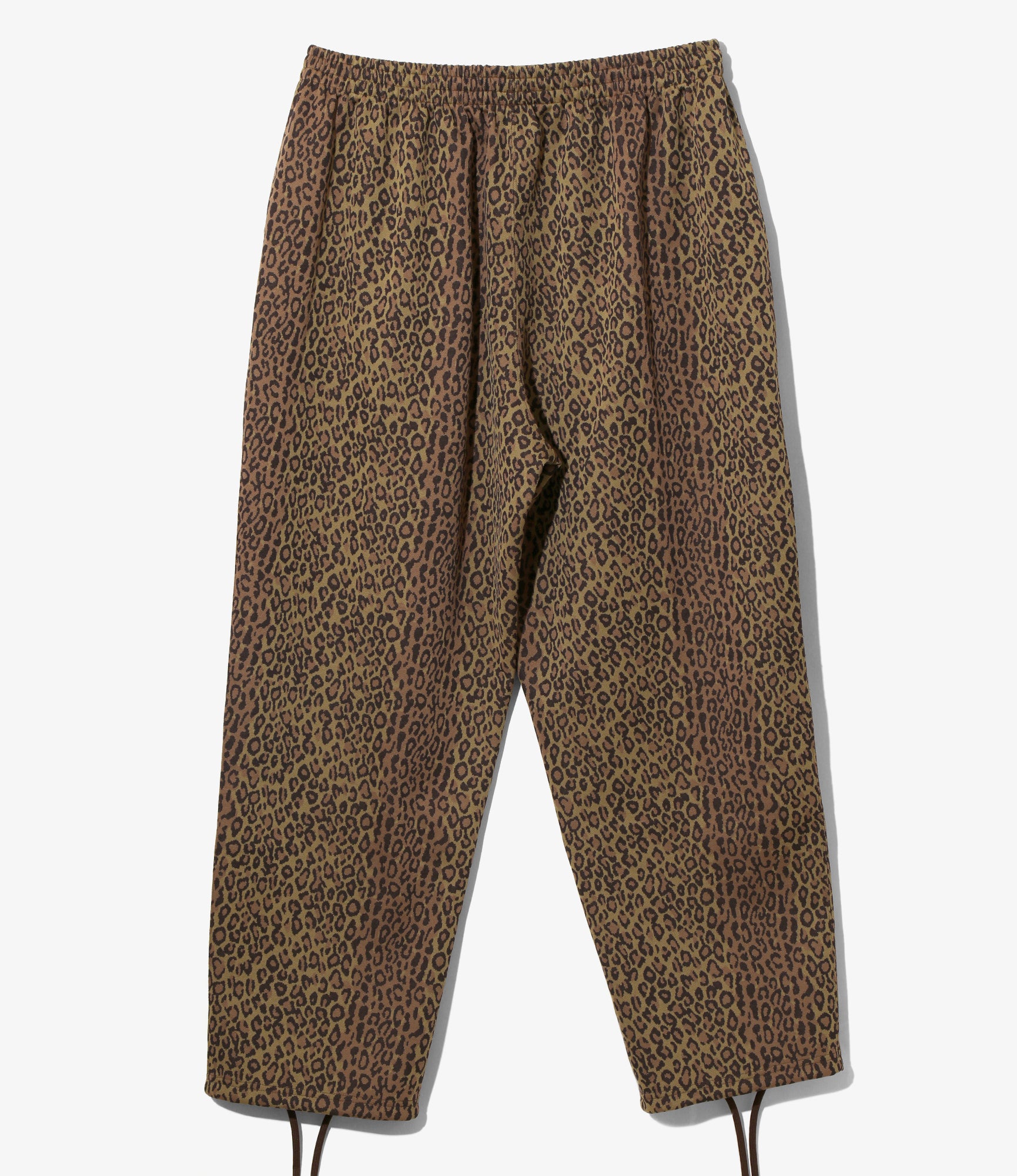 String Centre Seam Pant – Brown Leopard Jacquard