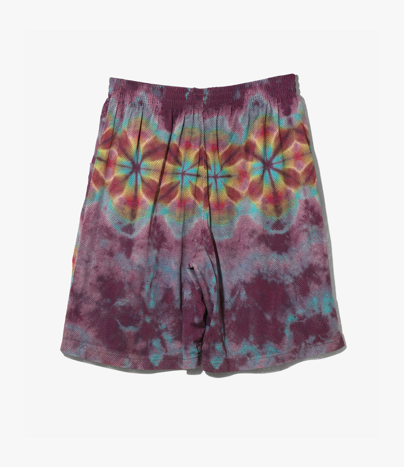 String Centre Seam Short – Purple Tie Dye Mesh