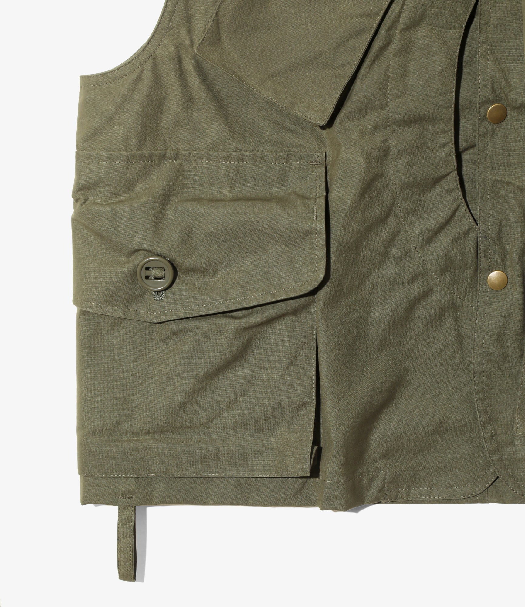 Tenkara Vest – Olive Waxed Cotton