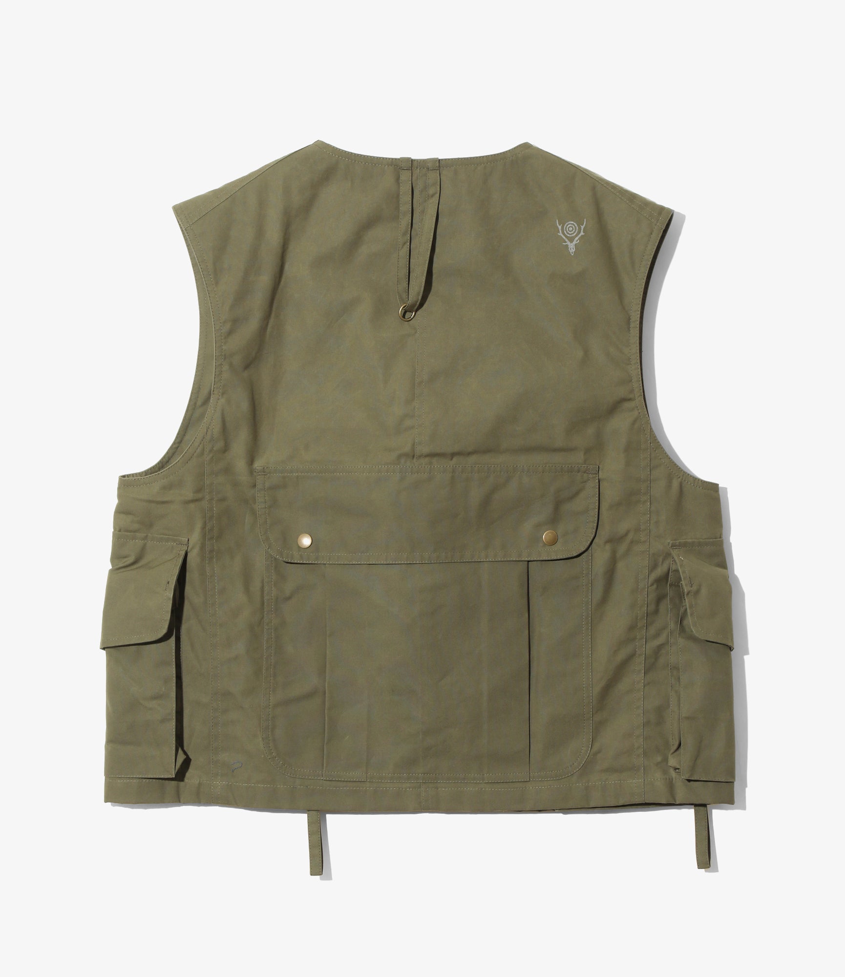 Tenkara Vest – Olive Waxed Cotton