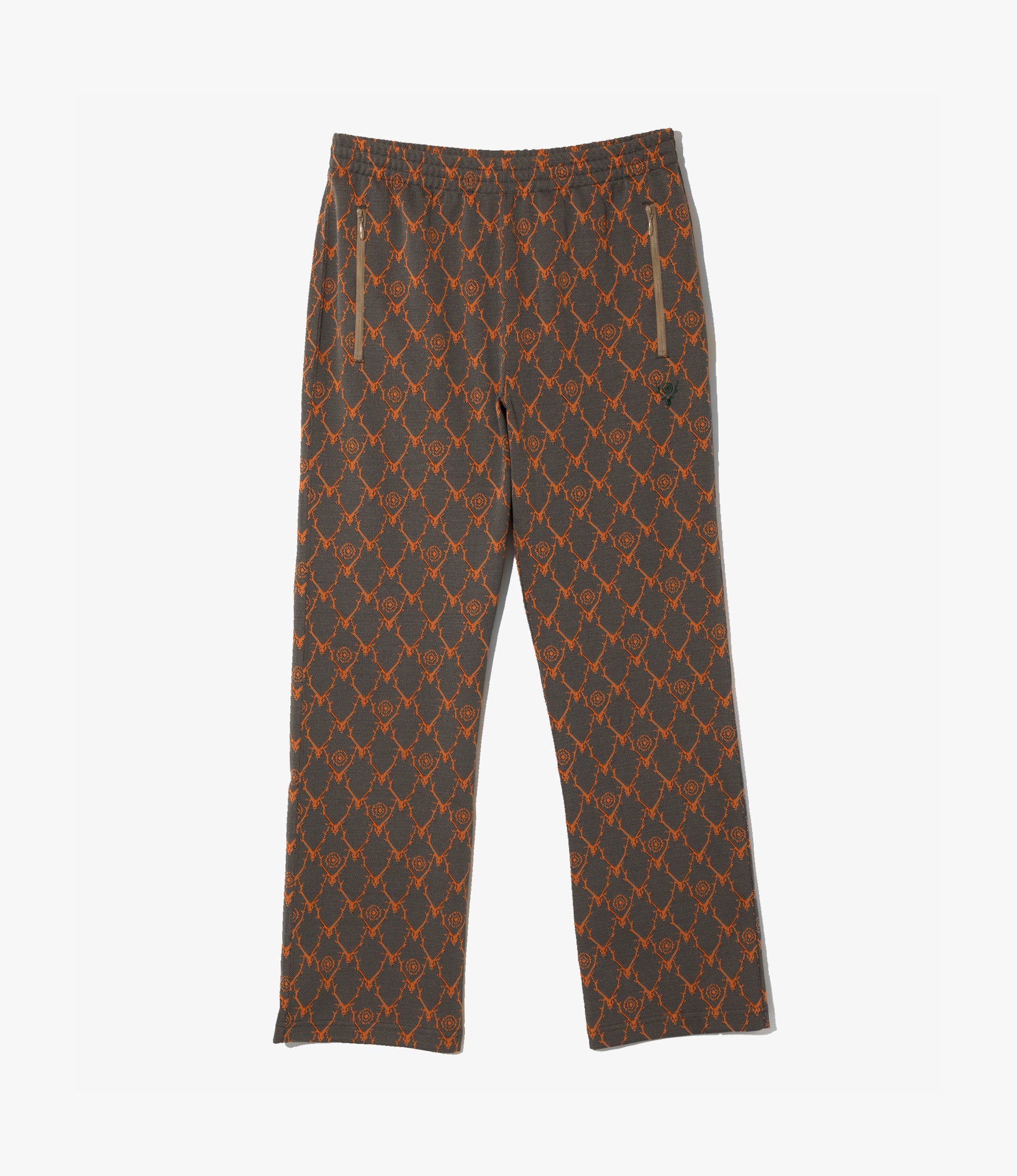 Trainer Pant – Orange Skull & Target Jacquard